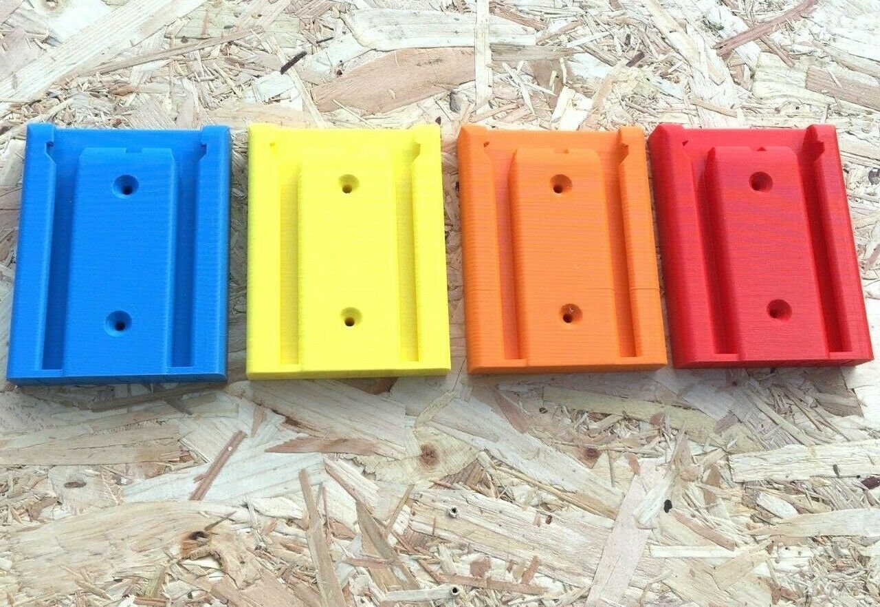 Battery Wall Mount for Hilti B22 22v or B36 36v Batteries / Undershelf Mount x1 / Hilti Battery Wall Mount / Battery Mount Storage for Hilti