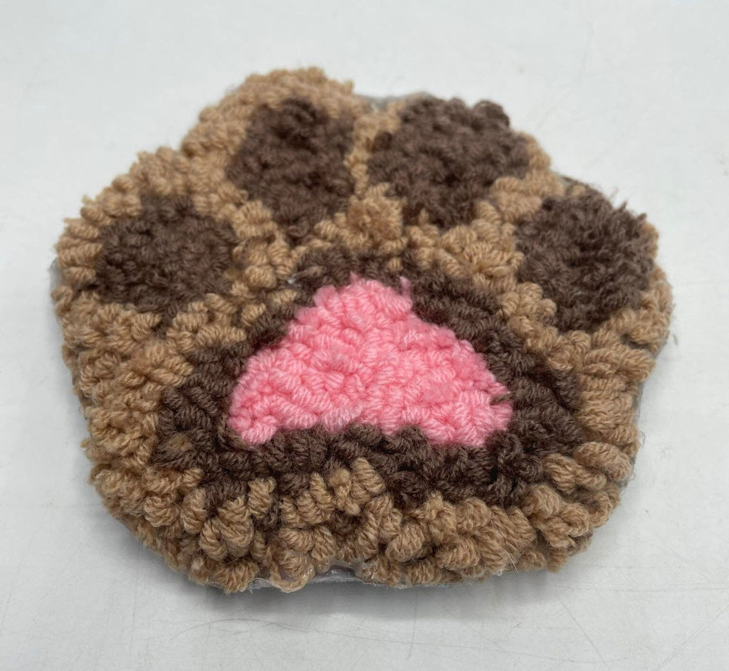 Dog Paw Print Coaster / Mug Rug / Mother's Day Gift / Handmade Mug Rug Coaster / Paw Print Coaster / Drink Coaster / Drink Coaster / Dog