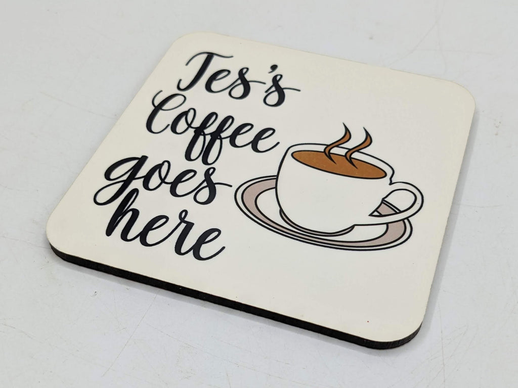 Personalised Drink Coaster, Your Name and Drink, Personalise Favourite Drink, Wedding Gift, Christmas Gift, Stocking Filler, Drink Mat Gift