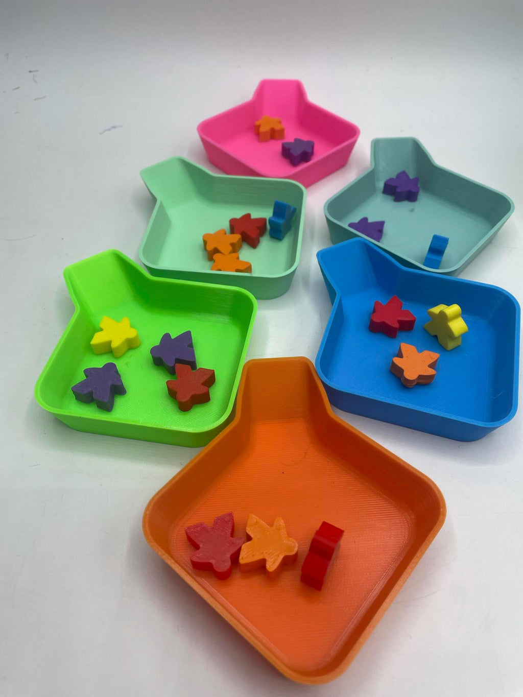 Stackable Board Game Tray With Funnel / Diamond Painting Art / Tray for Token / Board Game Tray Accessory / Stackable Gaming Tray /Coin Tray