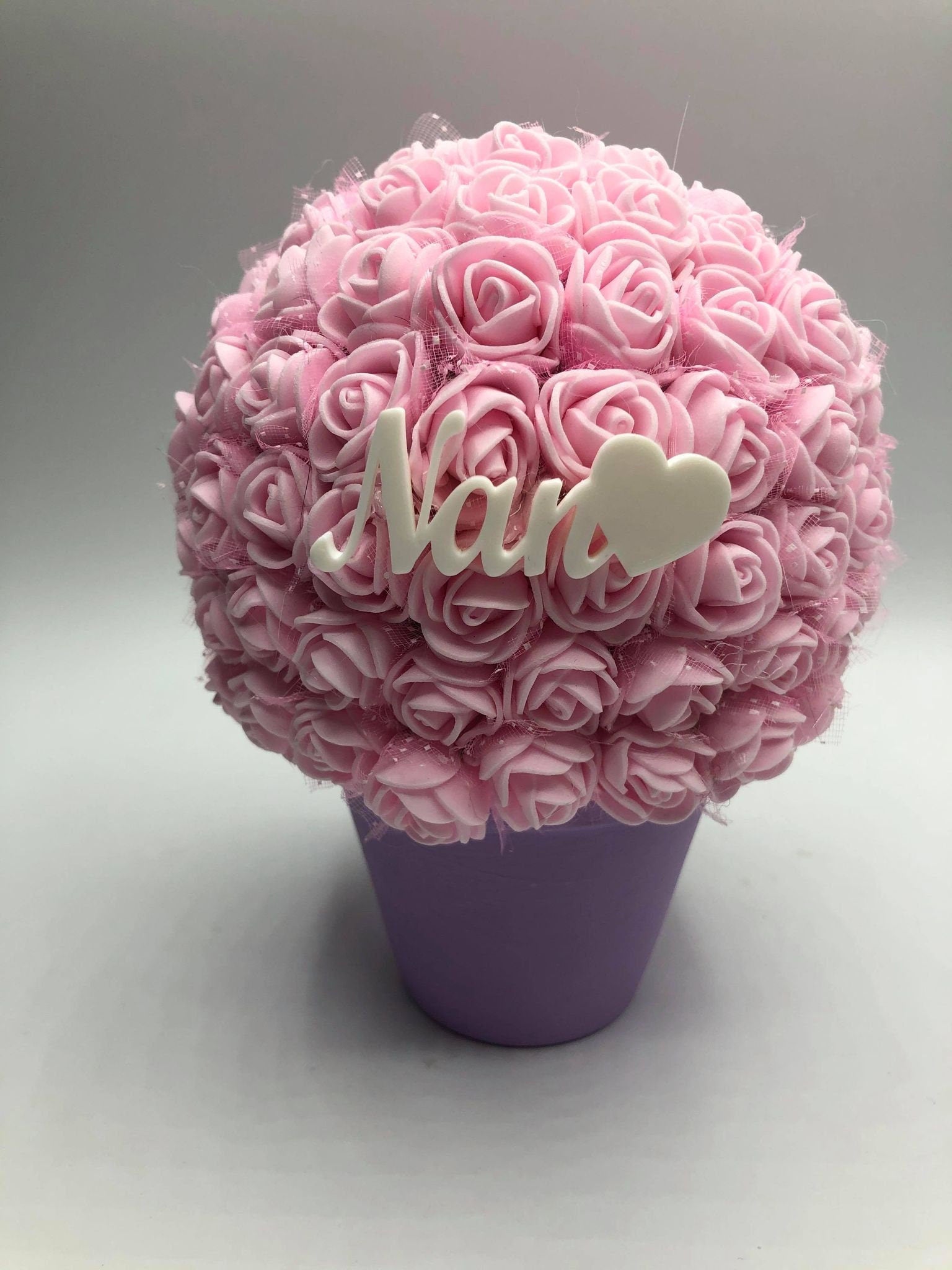 Mother's Day Personalised Rose Tree / Mother's Day Rose Tree / Loved One Gift / Christening or Wedding Rose Tree Gift / Handmade Gift / Love