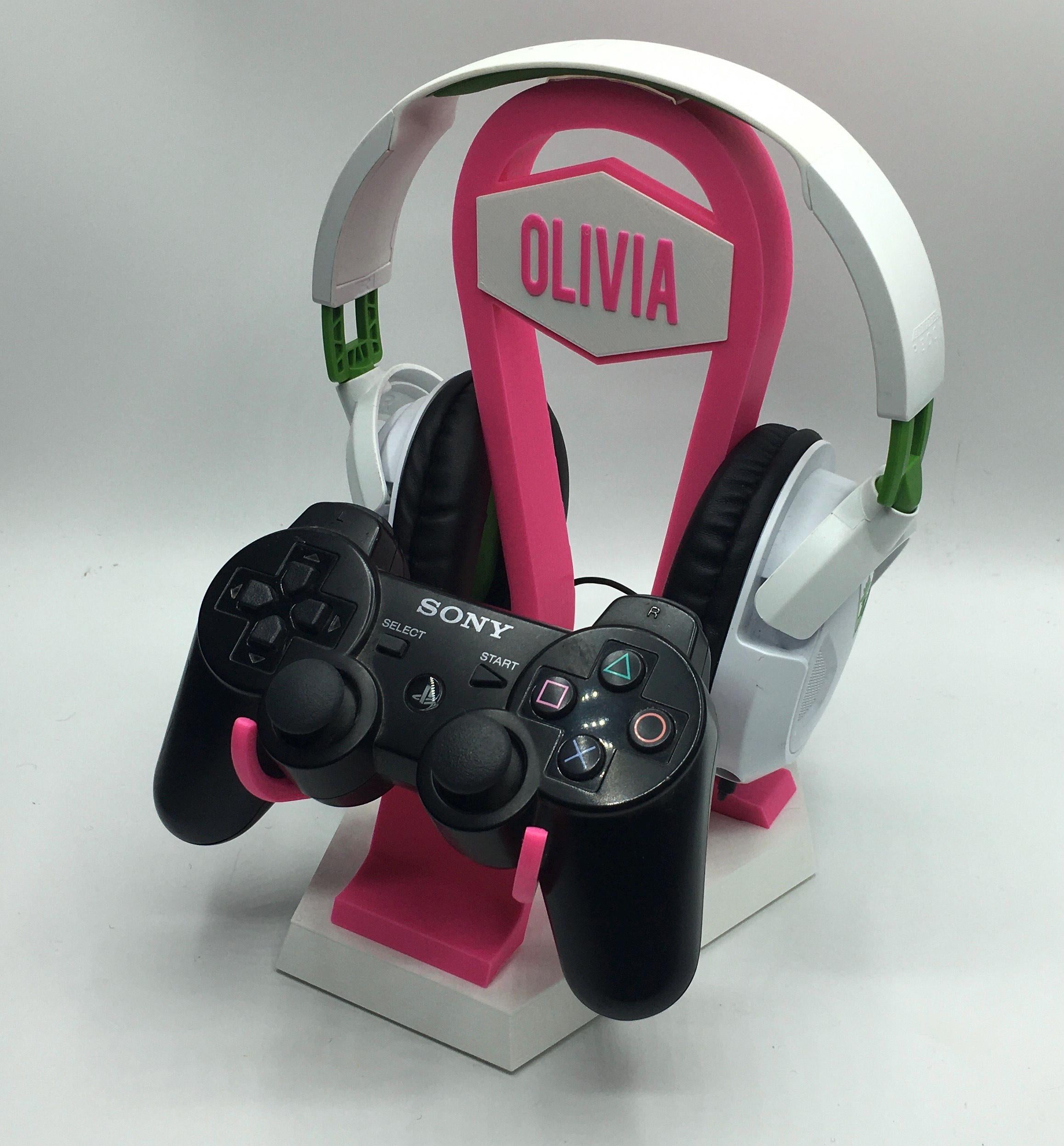 Personalised Playstation 5 Gaming Stand / Gaming Controller Headset and Controller Stand / Gamer Christmas Gift / Gamer Gifts / Playstation5
