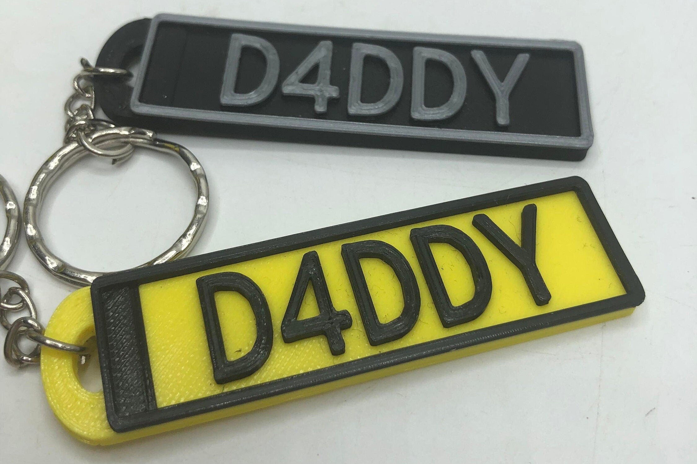 Personalised Number Plate Keyring / Gift for Father's Day / Best Dad Keyring / Grandad Keyring / Dads Taxi / No 1 Dad Keyring / Gift for Dad