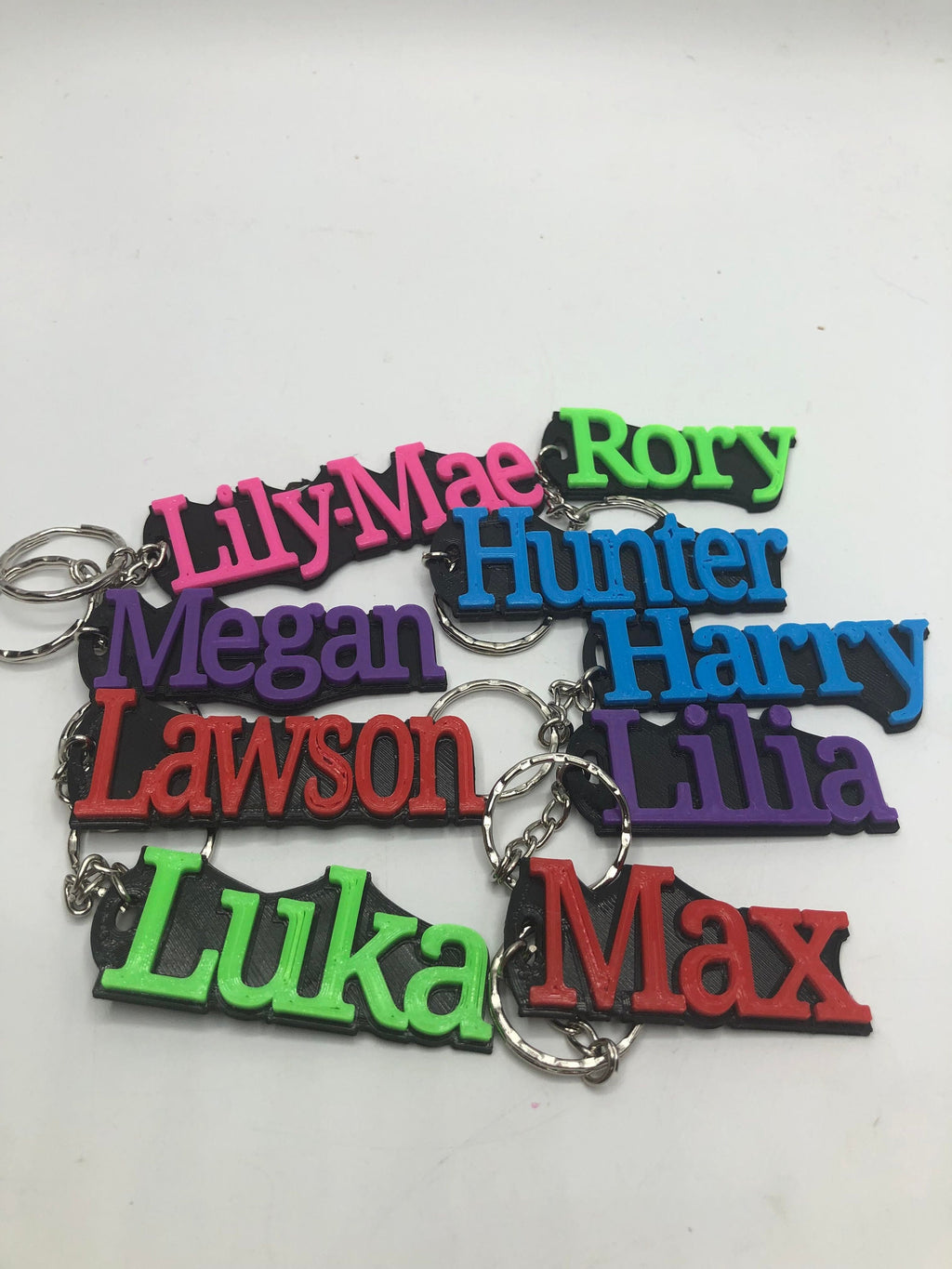 Personalised Name Keyring, Personalised Bag Tag, Party Bag Fillers, School Bag Tag, Back to School, School Leavers Gifts, Name Gift Keyring
