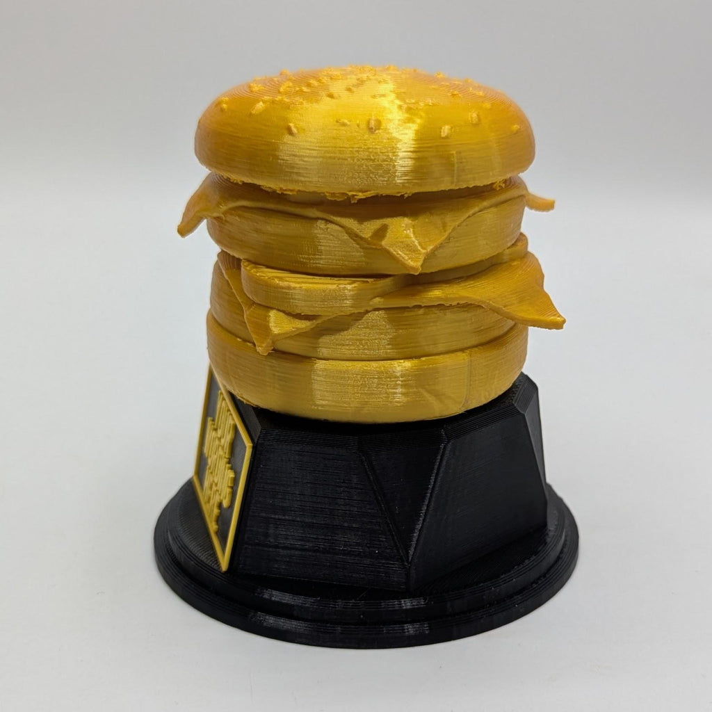 Personalised Burger Trophy, Burger Award Gift, Burger Joke Gift, Custom Trophy Award, Burger Shaped Gift, Biggest Burger Award, Burger Lover