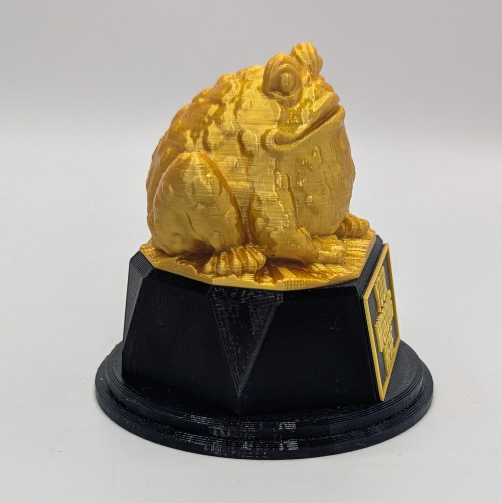 Personalised Toad Trophy, Kiss A Toad Trophy, Golden Toad Award, Custom Trophy, Toad Gift , Funny Trophy, Toad Lover Gift, Office Trophy