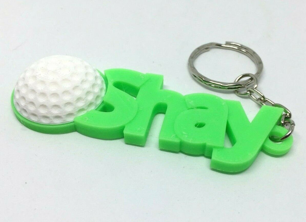 Personalised Golf Keyring, Custom Golf Gift, Golfer Gift Keyring, Golf Bag Keyring Name, Golfing Gift, Gift for Golf Lover, Under 5 Pounds