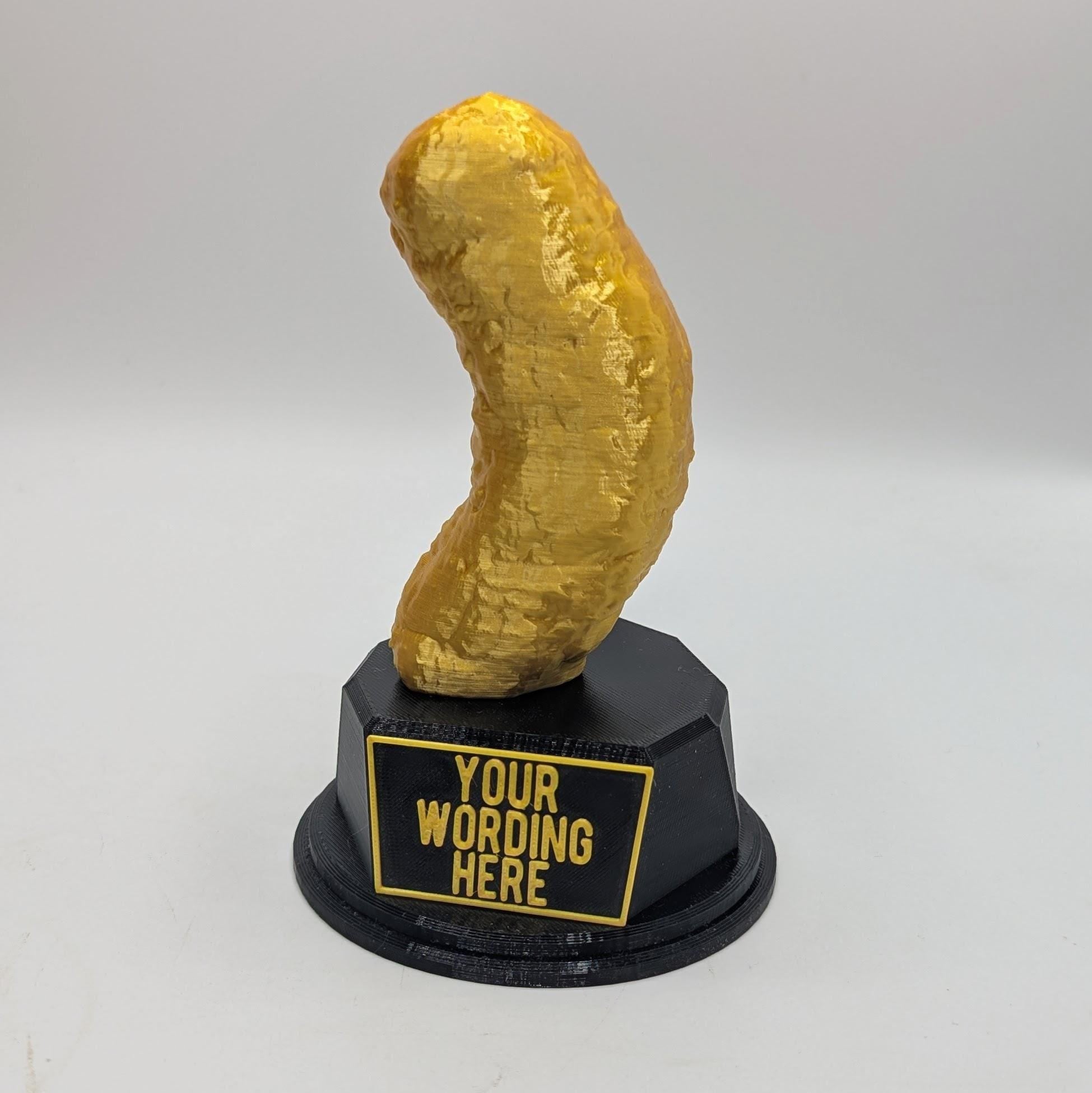 Personalised Cheesy Puff Trophy, Cheesy Crisp Award, Gift for friend, Joke Award, Personalised Cheesy Trophy Award, Cheese Puff Lover Gift