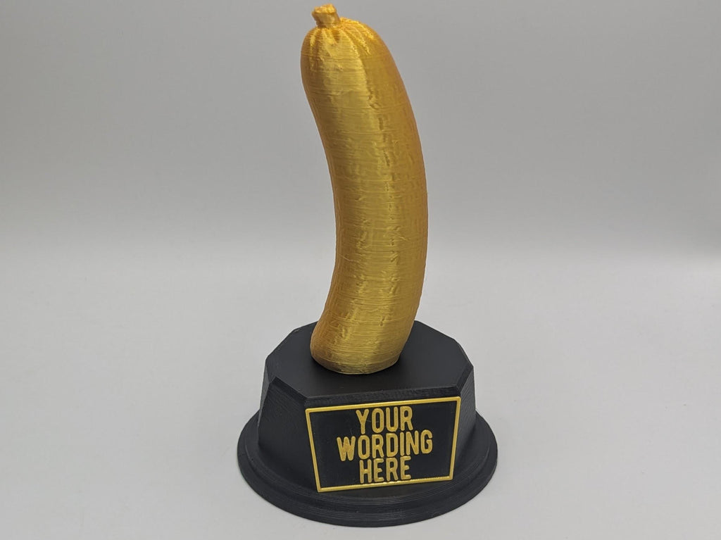 Personalised Sausage Trophy, Sausage Lover, Pork Sausage Trophy, Cheeky Sausage, Sausage Fun Trophy, Sausage Gift, Sausage Joke Trophy