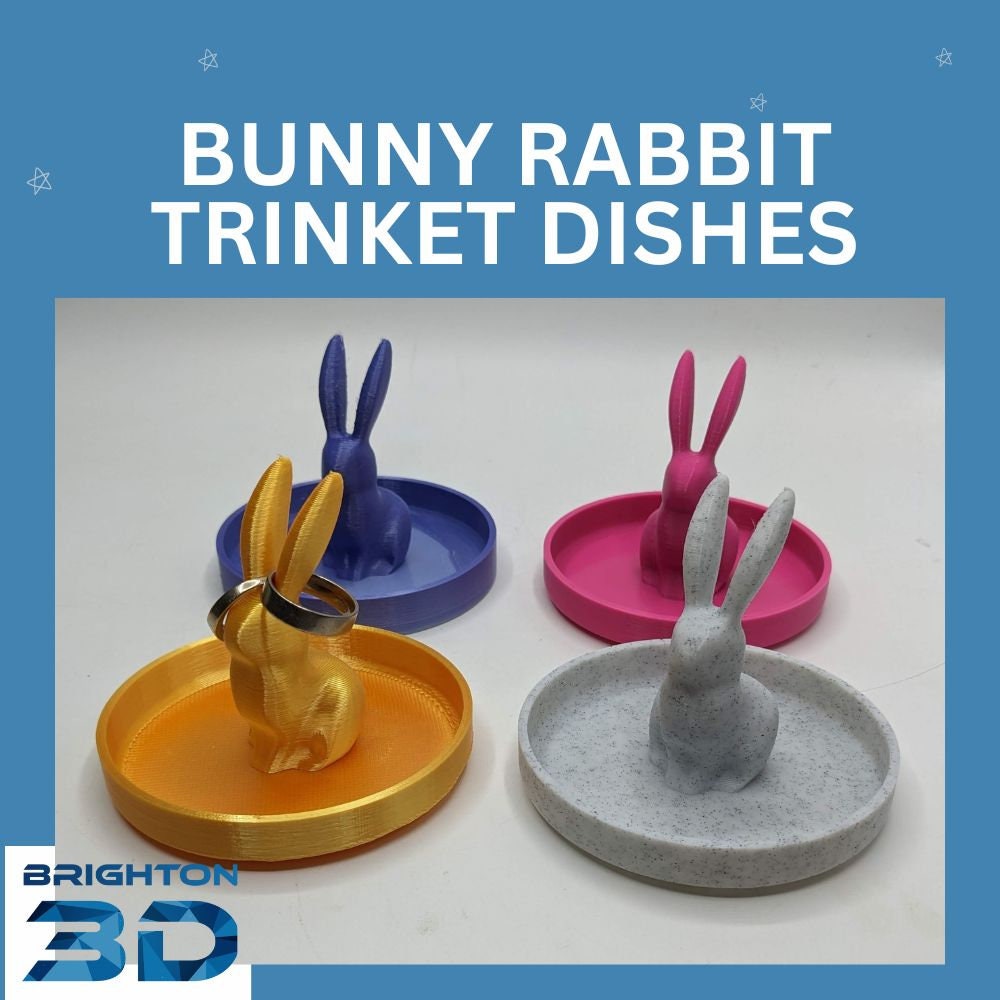 Bunny Rabbit Trinket Dish / Rabbit Ring Stand Jewellery Holder / Trinket Rings Dish /  Rabbit Ring Stand / Trinket Dish Ring Holder / Gift