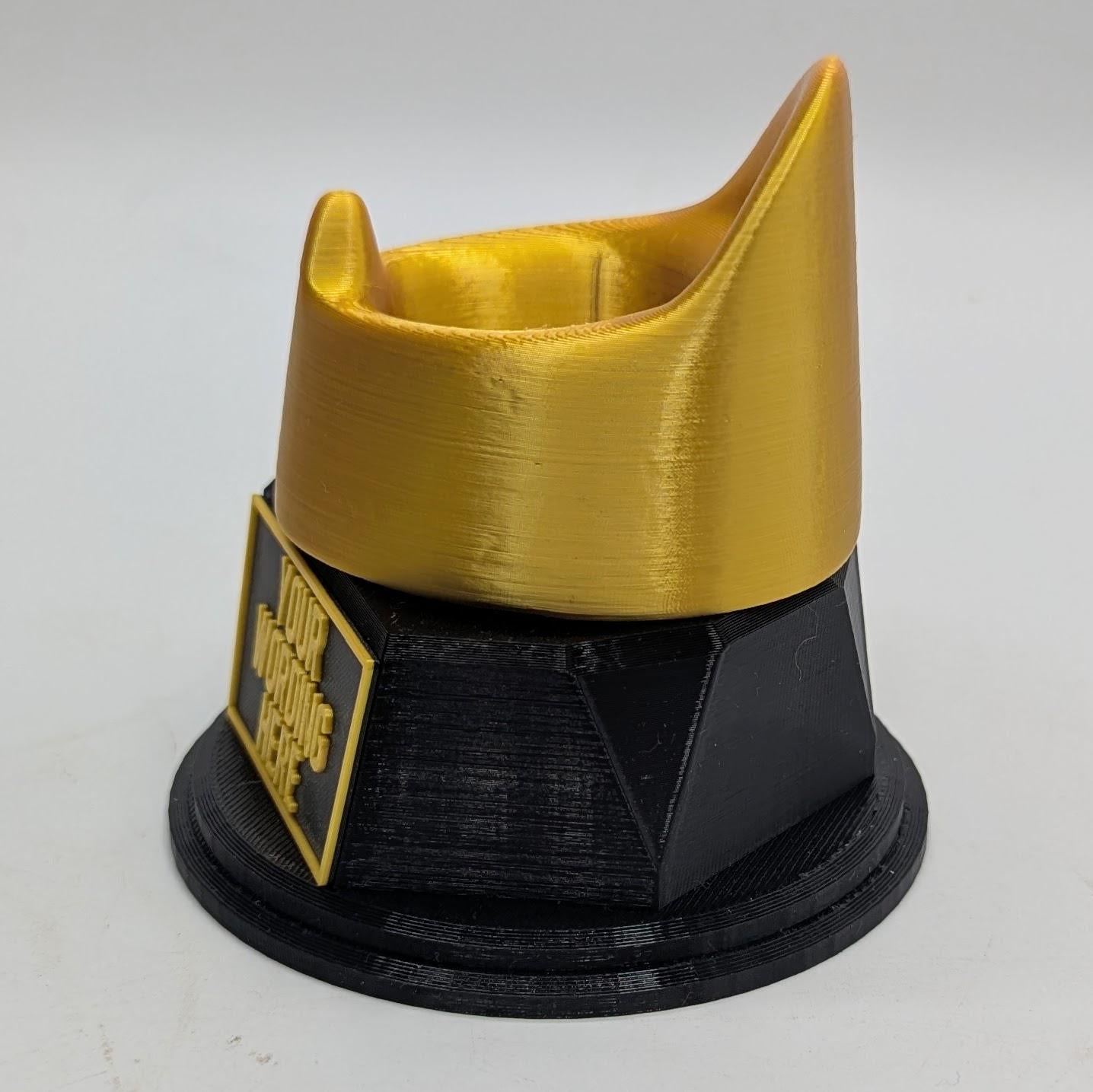 Personalised Potty Trophy, Potty Shape Gift, Potty Mouth Award Gift, Potty Joke Gift, Custom Trophy Award, Novelty Potty Award, Gold Potty