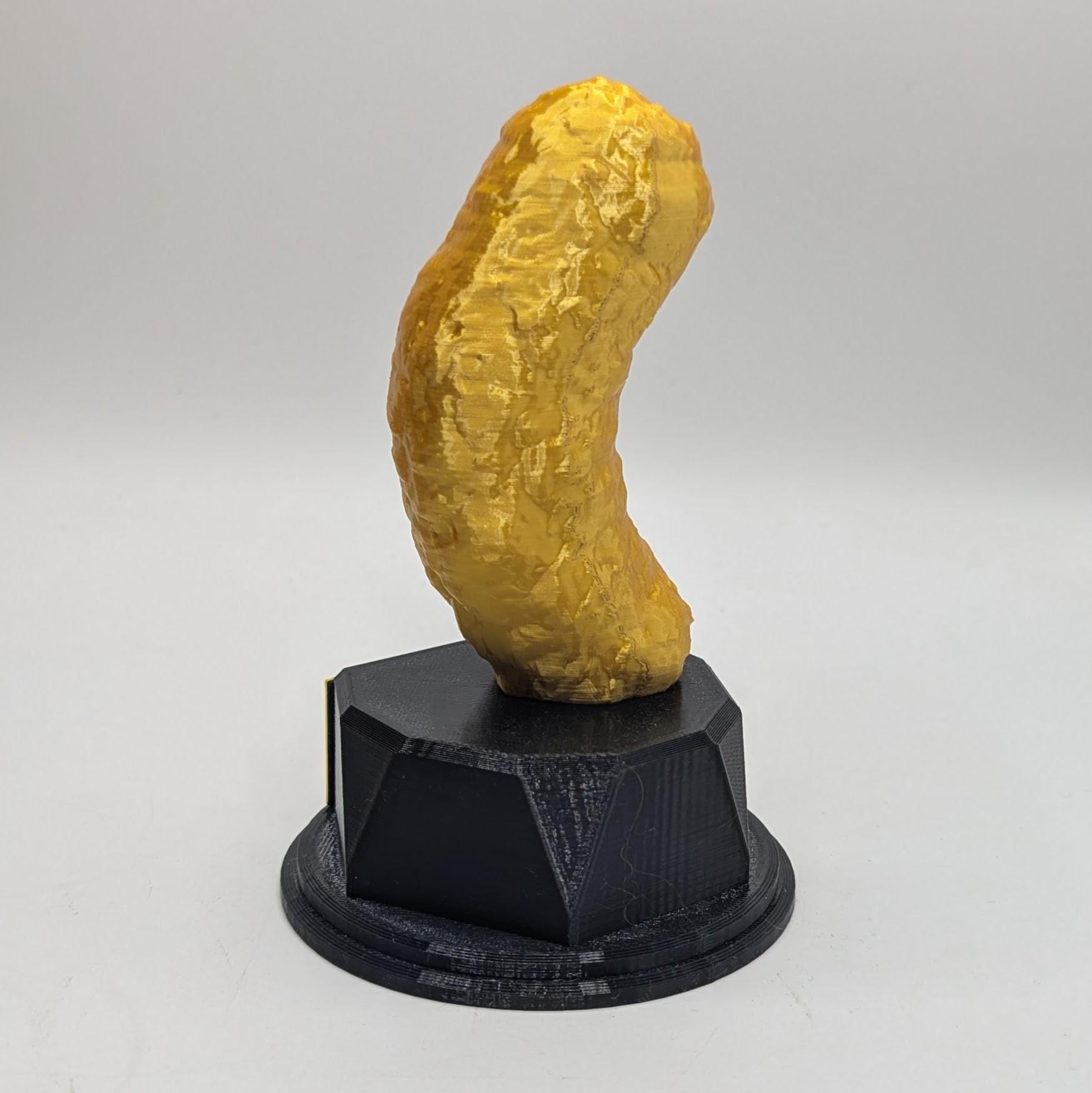 Personalised Cheesy Puff Trophy, Cheesy Crisp Award, Gift for friend, Joke Award, Personalised Cheesy Trophy Award, Cheese Puff Lover Gift