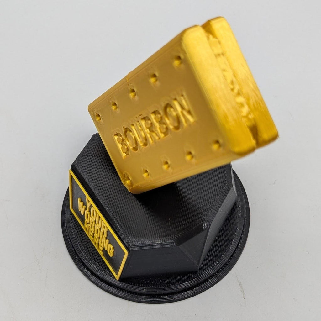 Personalised Bourbon Trophy, Biscuit Award, Custom Trophy, Bourbon Lover, Biscuit Award Gift, Bourbon Trophy Gift, Office Biscuit Trophy