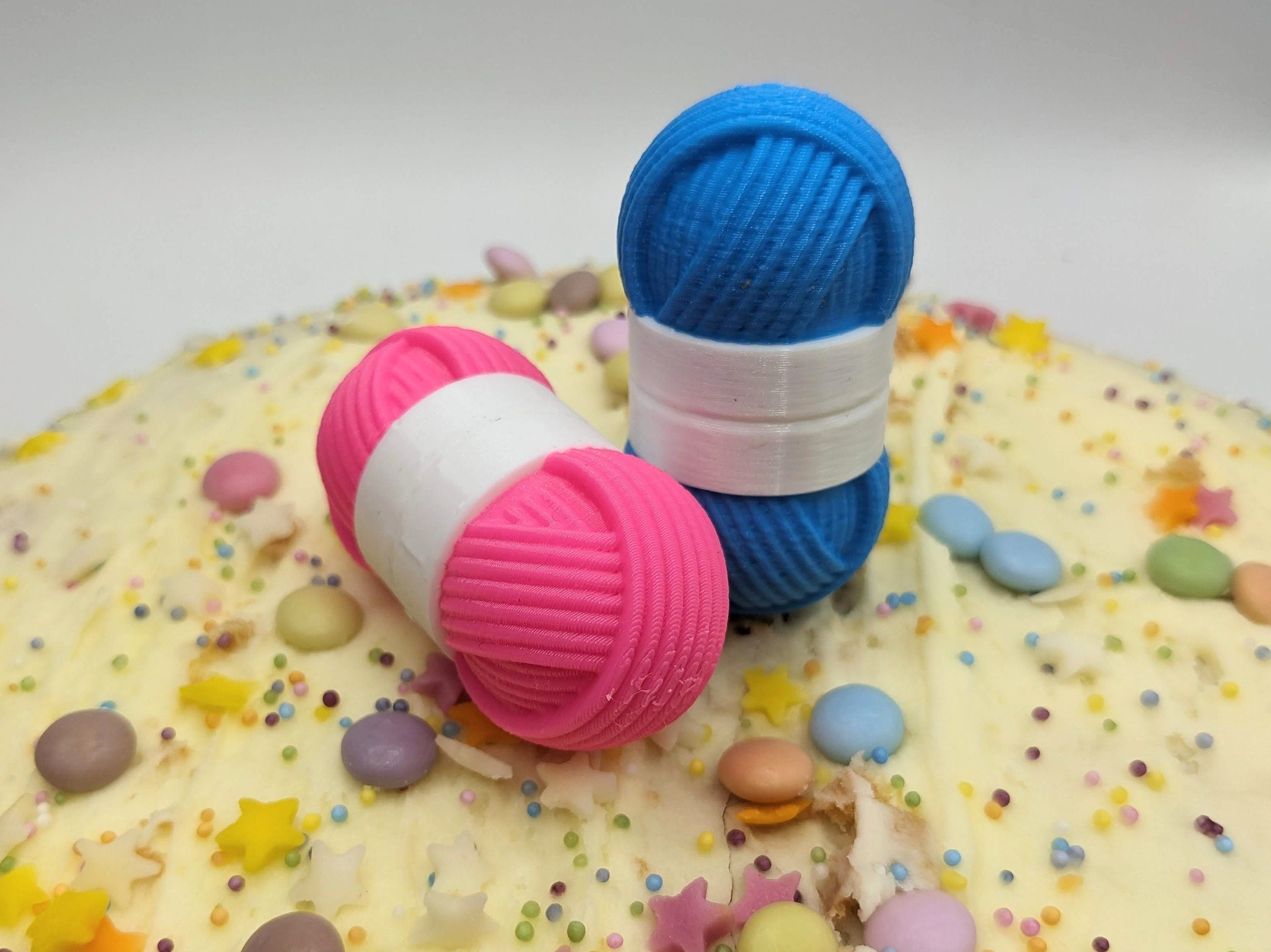 Wool Ball Cake Topper, Yarn Ball Cake Topper, Knitting Wool Cake Topper, Crochet Ball Cake Topper, Knitter Cake, Crochet Cake, Wool Lover