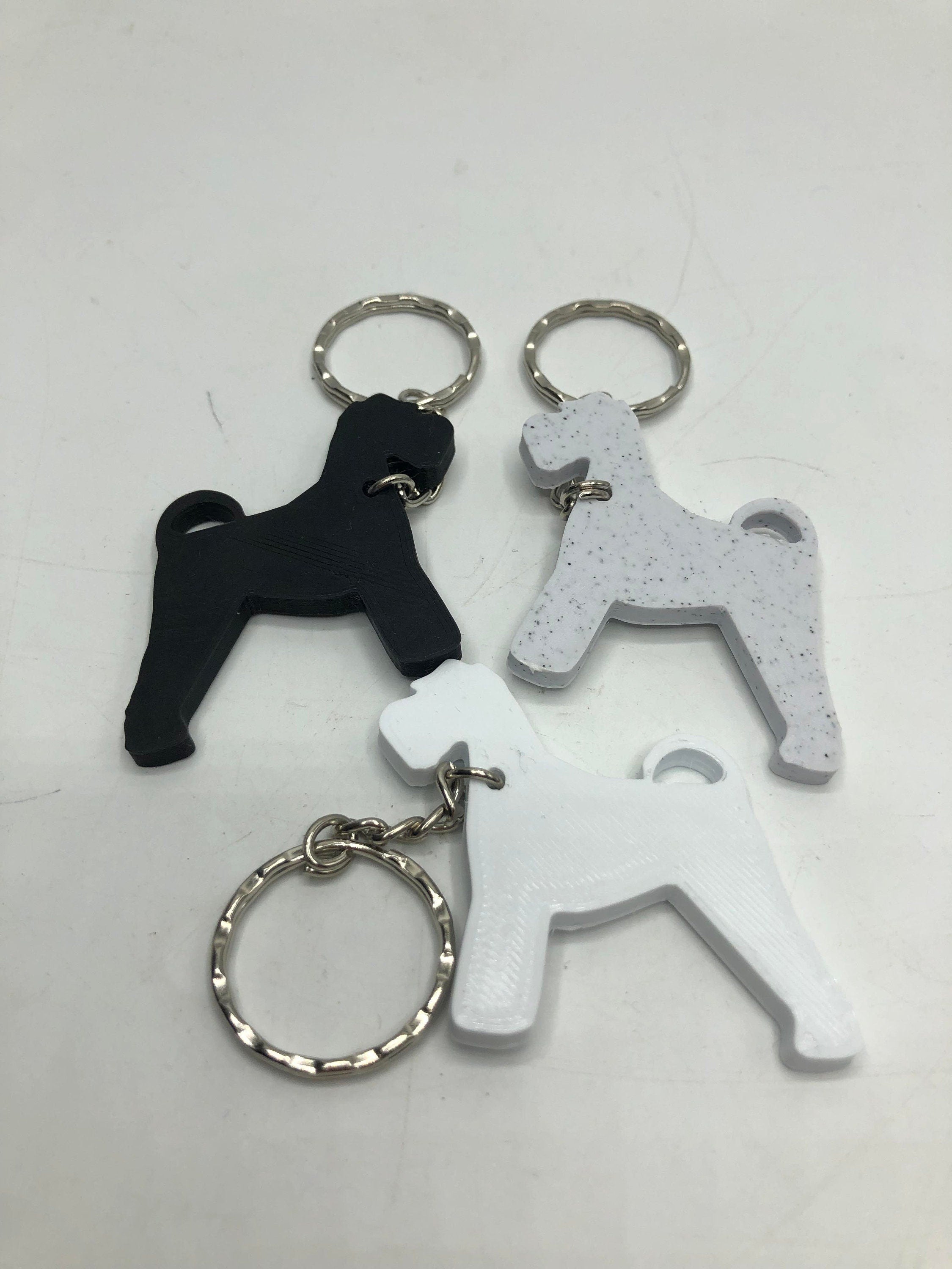 Schnauzer Dog Keyring / Schnauzer Gift Keyring / Schnauzer Bag Tag Gift / Schnauzer Dog Shaped Keyring / Schnauzer Lover Gift / Puppy Gift