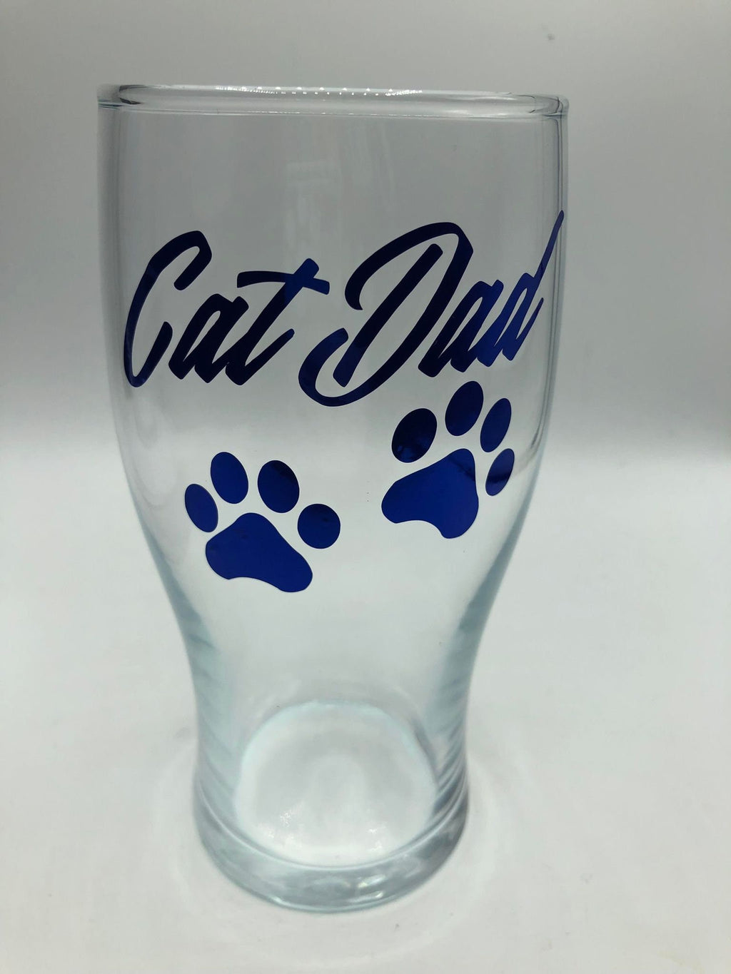 Cat Dad Pint Glass, Fathers Day Gift, Christmas Gift, Cat Dad Gift, Cat Dad Glass, Personalised Cat Gift, Cat Dad Lover Gift, Cat Owner Gift