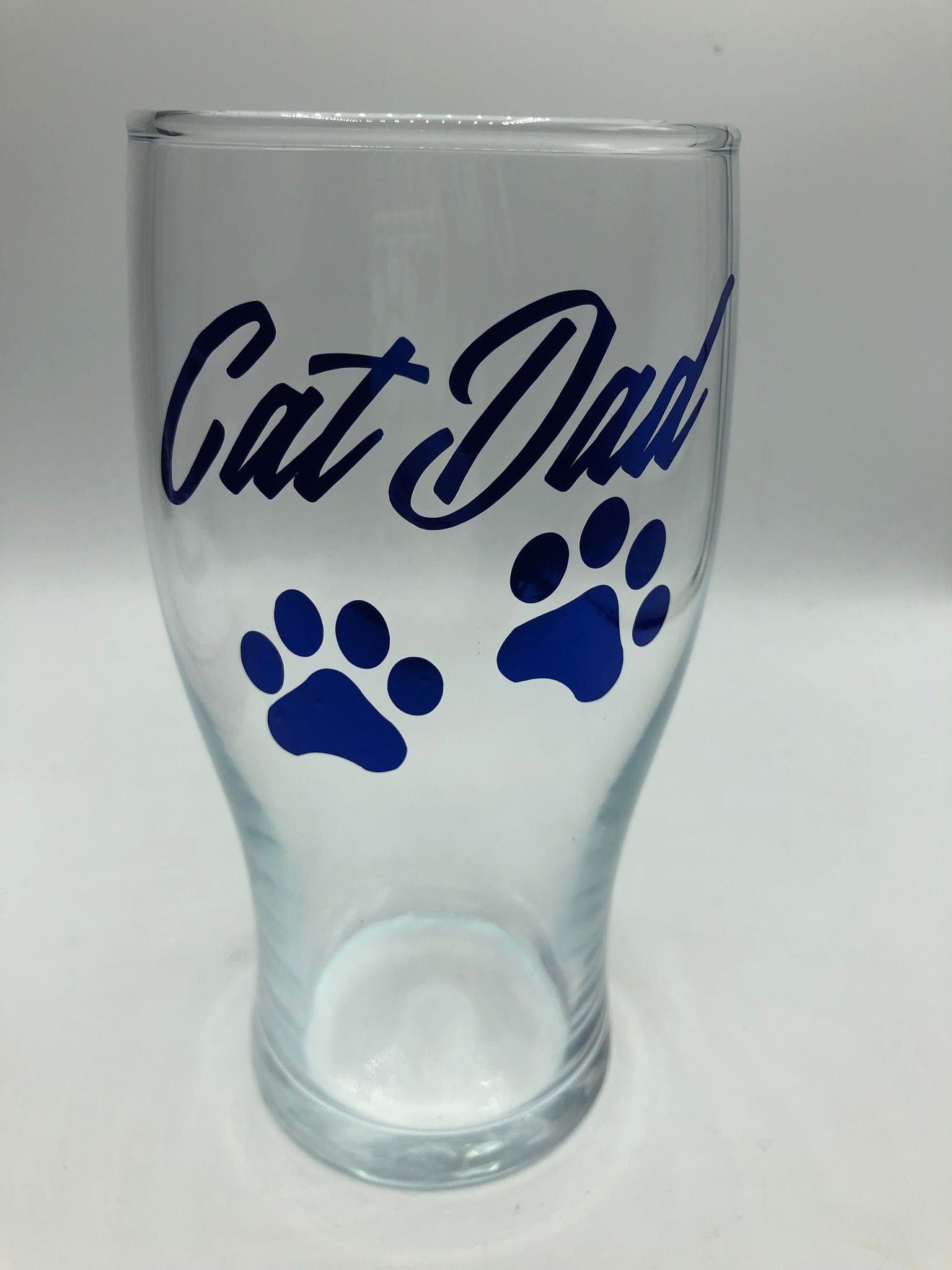 Cat Dad Pint Glass, Fathers Day Gift, Christmas Gift, Cat Dad Gift, Cat Dad Glass, Personalised Cat Gift, Cat Dad Lover Gift, Cat Owner Gift