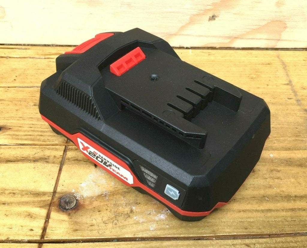 Parkside X 20V Battery Wall / Undershelf Mount Holder for Workshop / Van (Qty:1) , Tool Holder, Parkside Battery