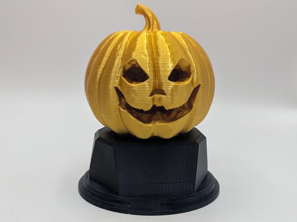 Personalised Carved Pumpkin Trophy, Halloween Award, Gift for friend, Joke Award, Personalised Pumpkin Trophy Award, Pumpkin Lover Gift