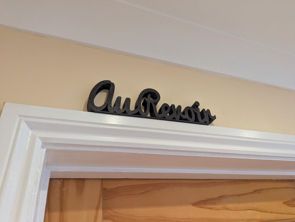 Au Revoir Door Sign, Exit Door Sign, Door Topper, Custom Door Sign, Goodbye Wall Sign, Above Door Sign, Quirky Sign, Bye Hall Sign