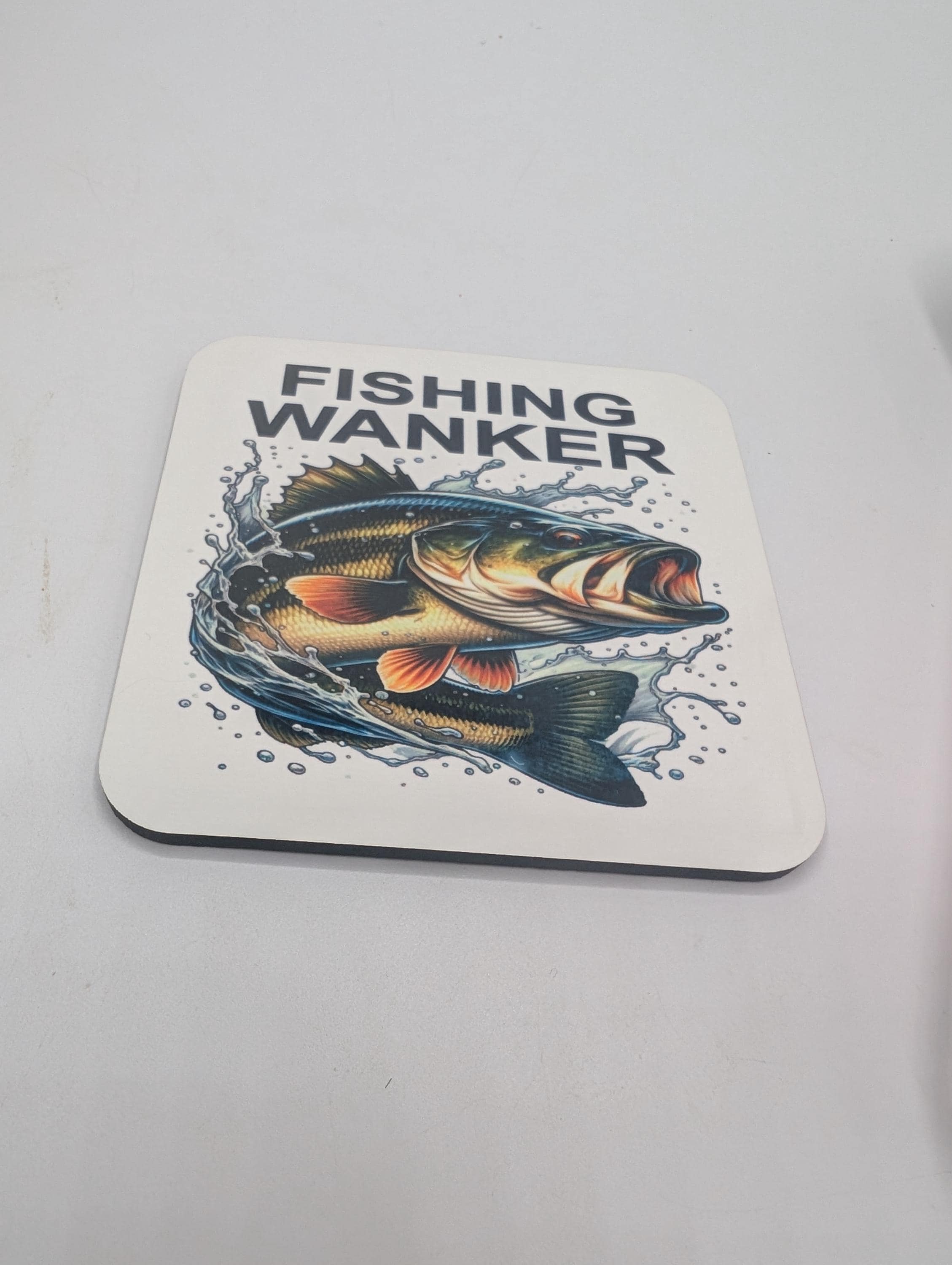 Fishing Wanker Coaster, Funny Gift for Fishermen, Fishing Gift, Fathers Day Gift, Gift for Him, Angler Gift, Joke Fishing Gift, Fishing Gift