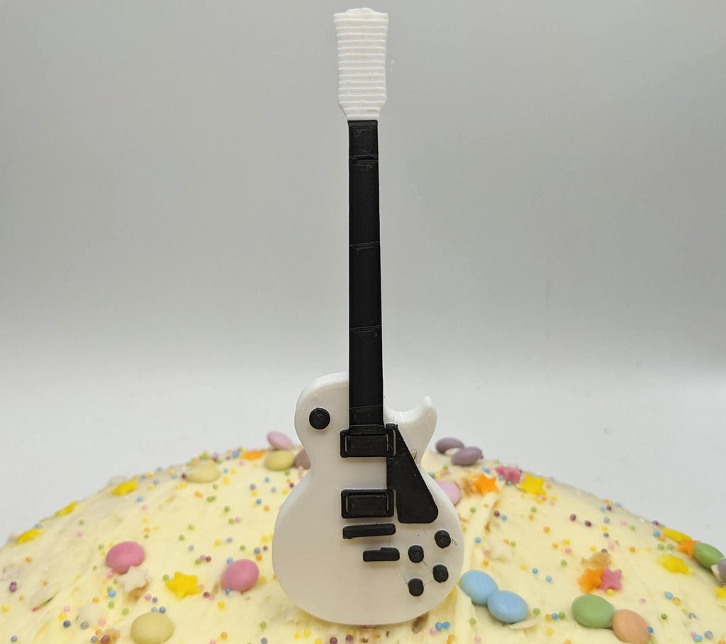 Electric Guitar Les Paul Cake Topper / Guitarist Cake Topper / Electric Guitar Cake Topper / Gift for Guitarist Birthday /Music Teacher Cake