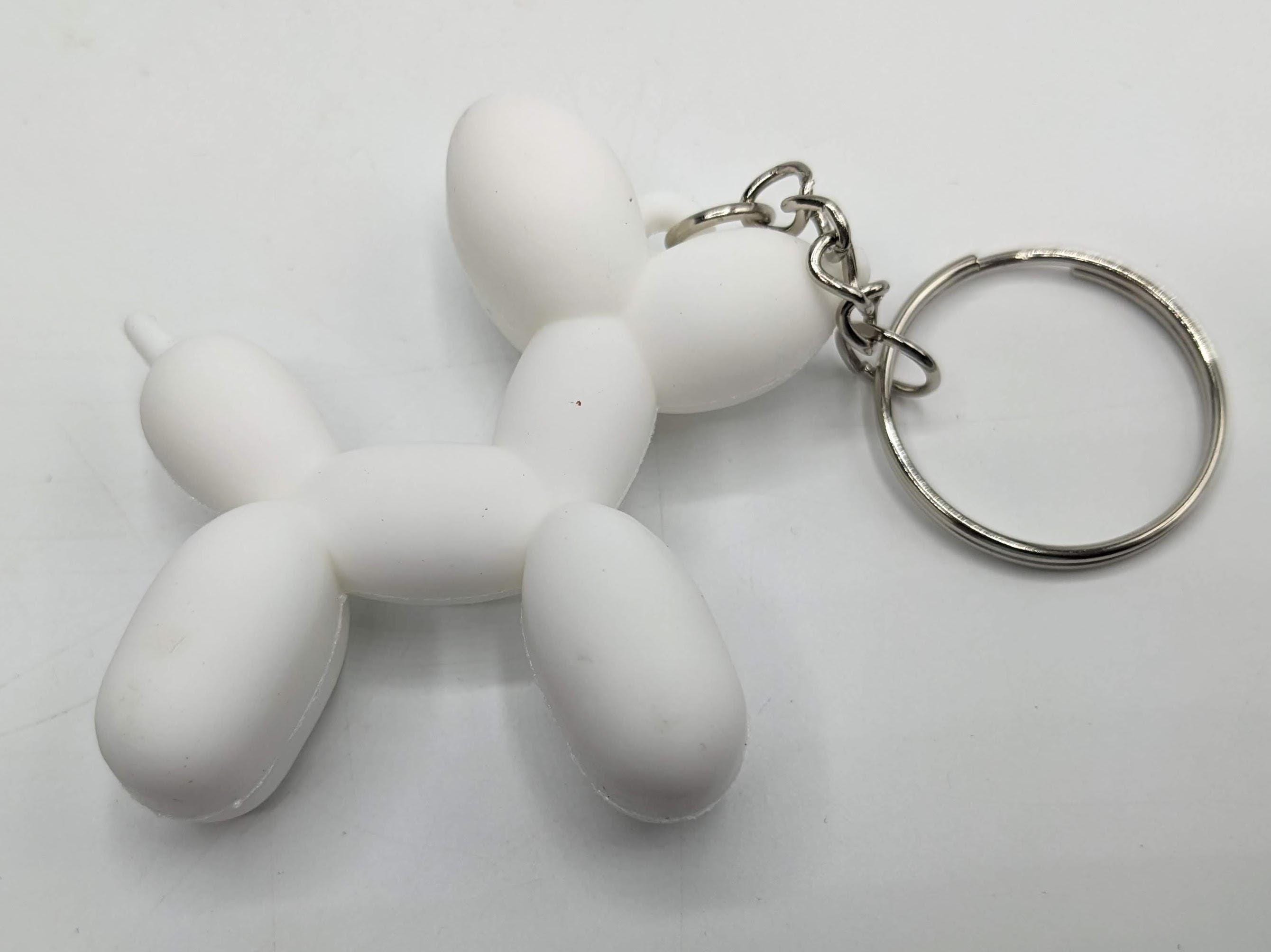 Rubber Dog Keyring / Dog Keyring / Rubber Dog Keychain / Dog Lover Keychain / Party Bag Filler / Puppy Keyring / Puppy Keychain / Dog Walker
