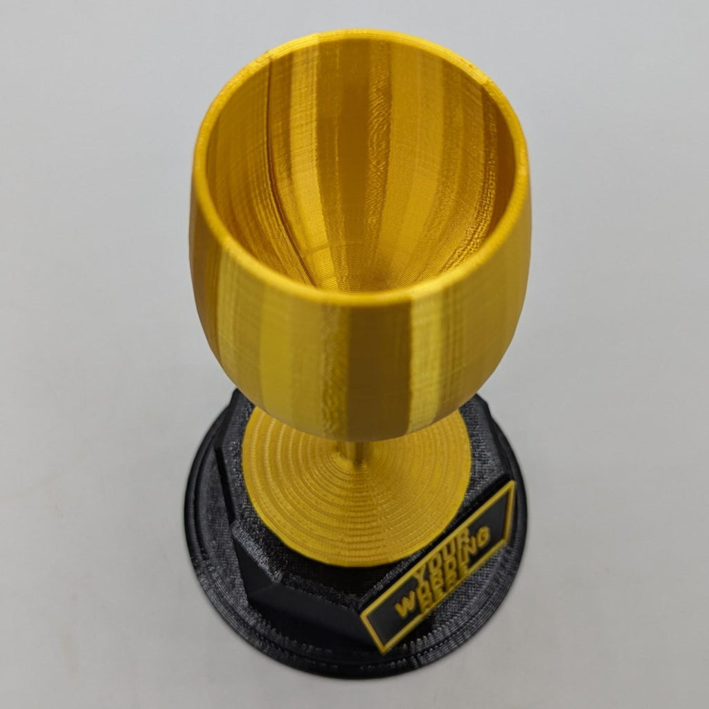 Personalised Wine Glass Trophy, Best Wine Trophy, Wine Lover Trophy, Novelty Office Trophy, Biggest Drinker Award, Custom Trophy Wine Award