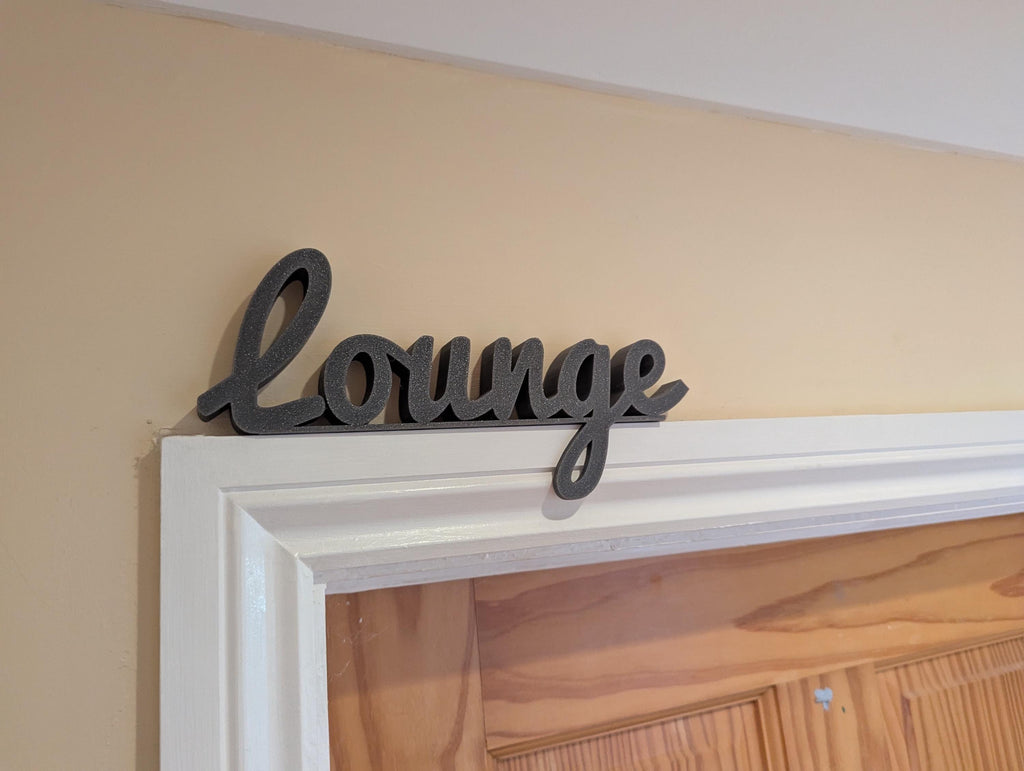 Lounge Door Sign, Home Lounge Door Sign, Room Door Sign, Door Topper, Custom Door Sign, Lounge Sign, Front Room Door Sign, Living Room Sign