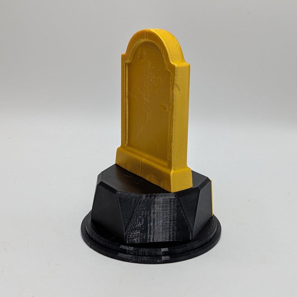 Personalised Headstone Trophy, Custom Trophy Gift, Halloween Lover Trophy, RIP Trophy Award, Headstone Shaped Award, Headstone Joke Award