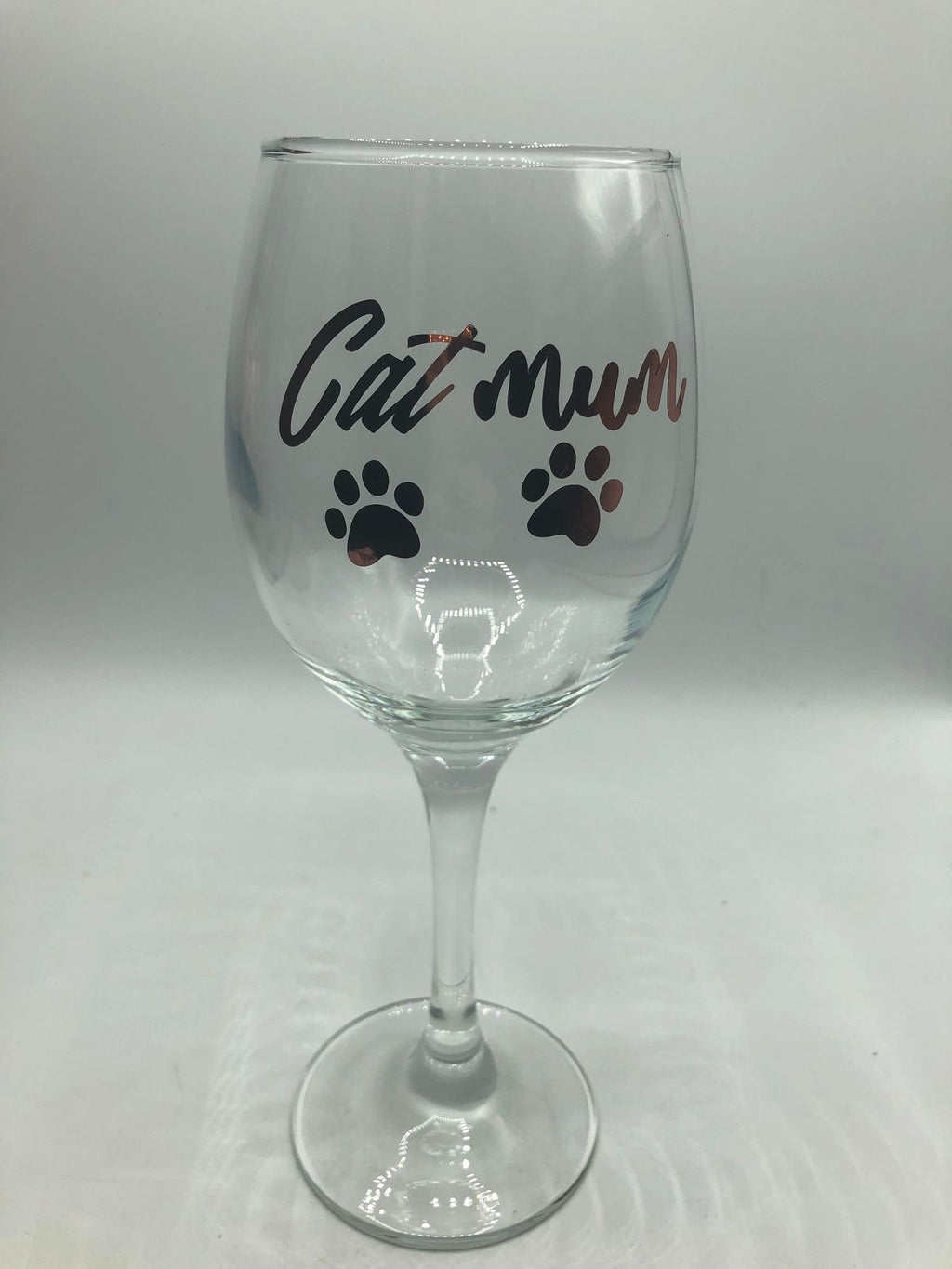 Cat Mum Glass / Cat Mum Gin/Wine/Latte/Prosecco Glass / Mother's Day Gift / Mum Gift / Cat Mam Glass / Christmas Gift / Cat Mum / Cat Mam