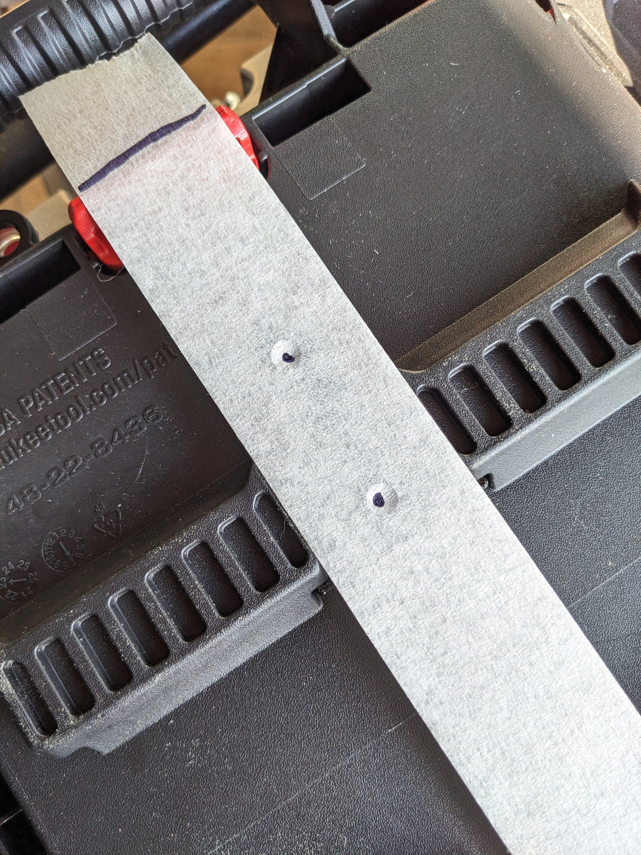 Wall Mount Cleat Kit for Milwaukee Packout Case Organisers with retention latch - for Shed, Van or Workshop