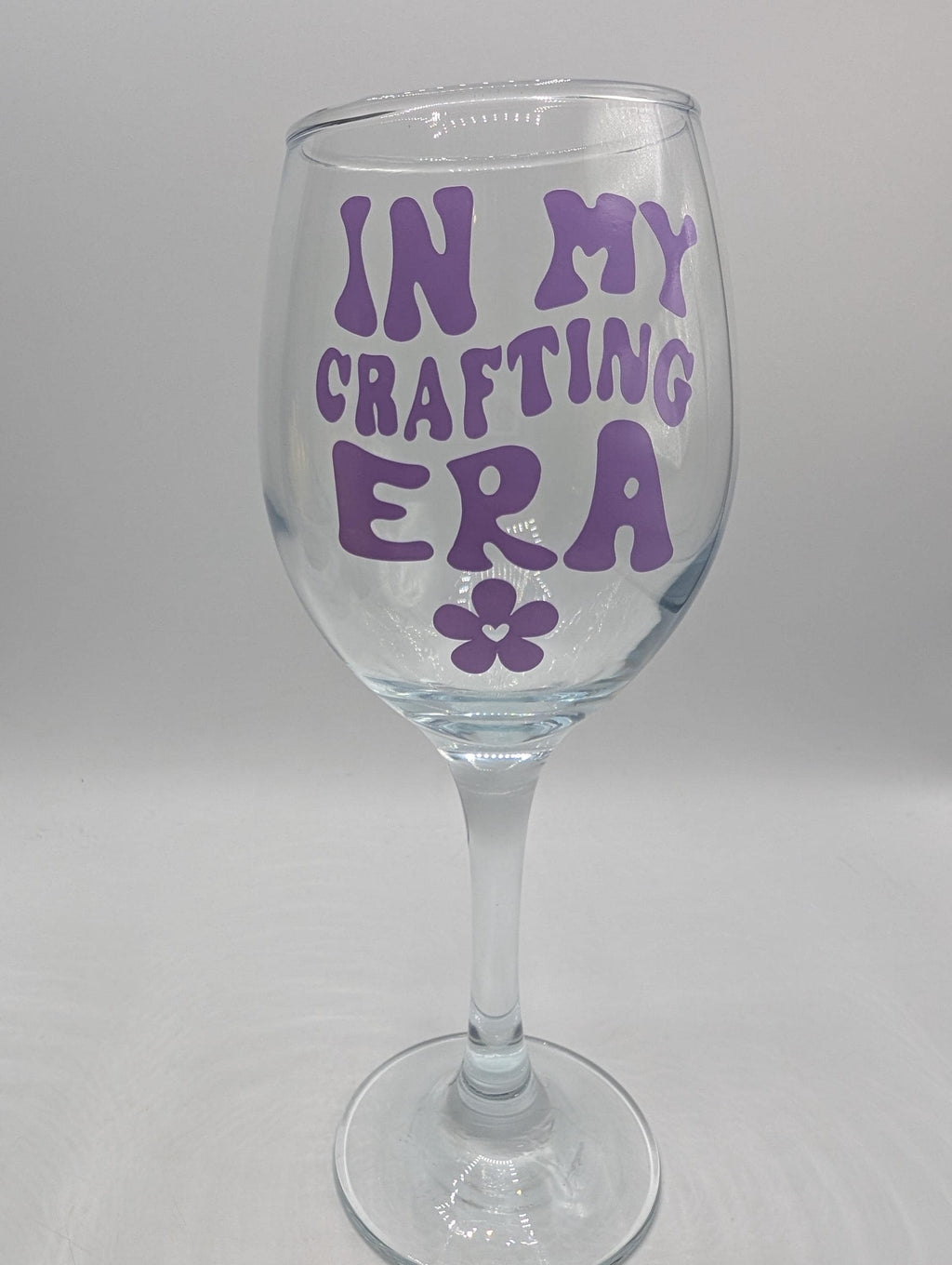 My Crafting Era Glass, Gift for Her, Crafter Present, Present For Her, Birthday Present, Beer Lover Gift, Wine Lover Gift, Gin Glass Gift