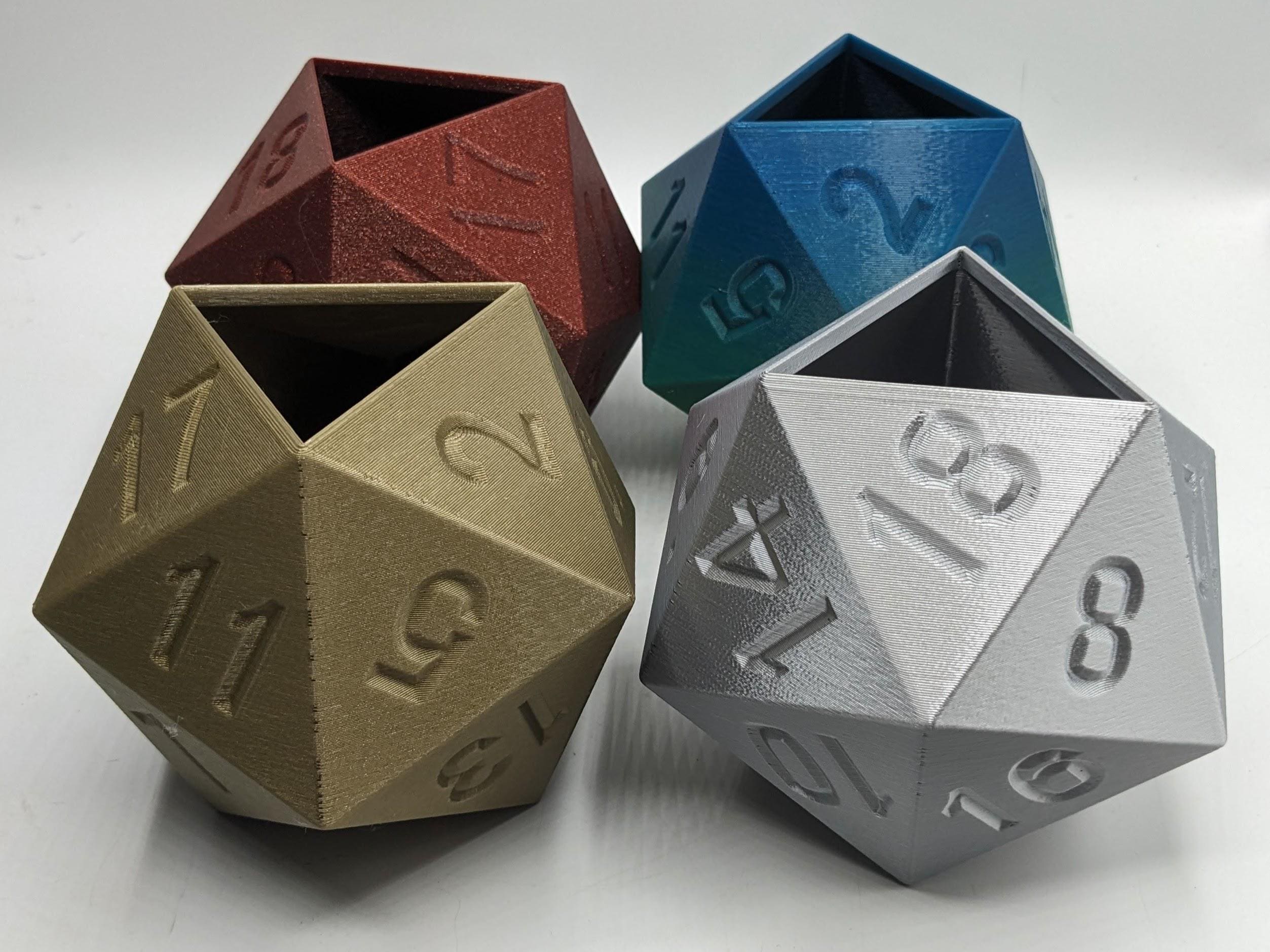 D20 Dice Pen Pot for Role Playing Table Top Gamers / D20 Pot Table Top Gaming / RPG Dice Pen Pot Gift / Pen Pot in the shape of D20 Dice