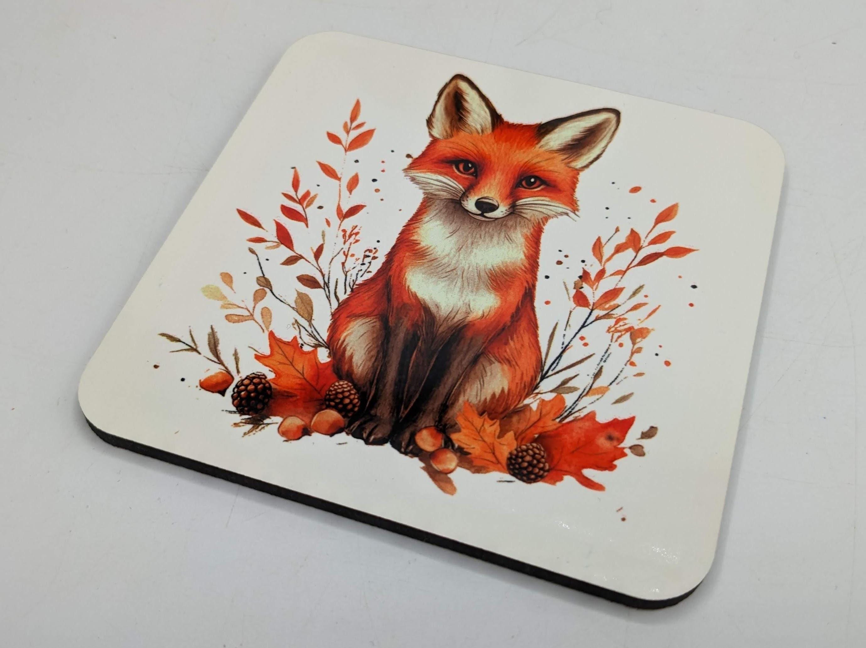 Fox Animal Coaster / Woodland Animal Coaster / Owl Coaster / Hedgehog Coaster / Stag Coaster / Squirrel Coaster / Owl Coaster / Animal Gifts