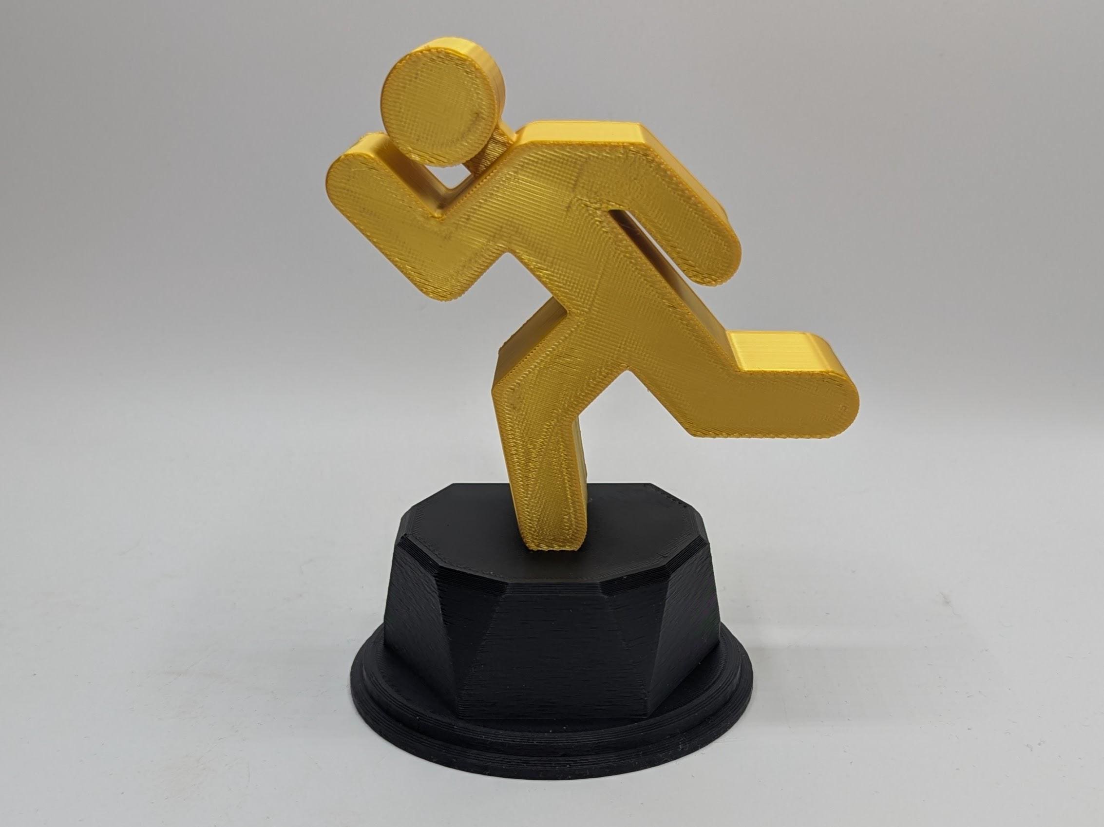 Personalised Running Trophy, Runner Trophy, Weekly Running Gift, Running Award, Custom Running Award, Running Shaped Gift, Group Runner Gift