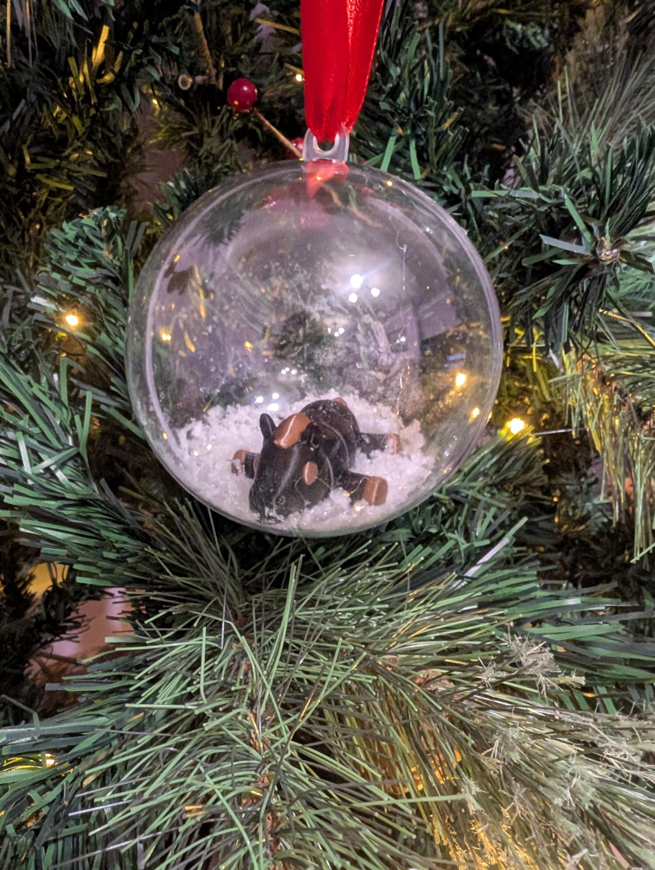 Personalized Horse Christmas Bauble, Custom Tree Decoration