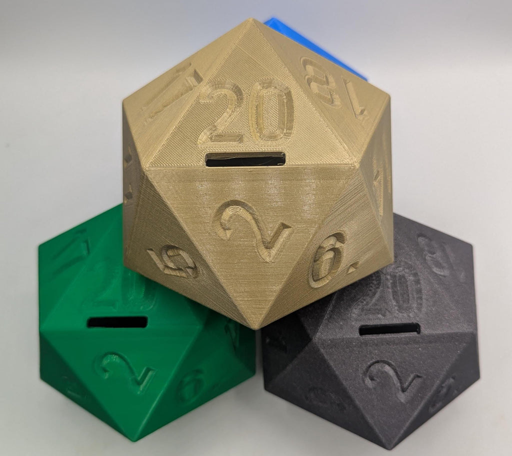 D20 Dice Moneybox, Gift for Role Playing Table Top Gamer, D20 Pot Table Top Gaming, RPG Dice Moneybox Gift, Dice Shaped Moneybox, D20 Gift