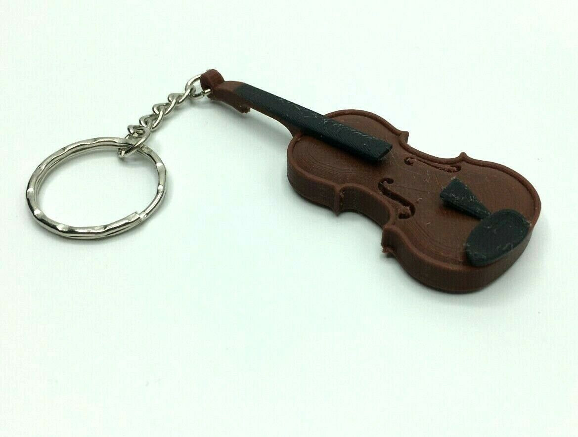 Violin 3D Keyring / Bag Tag / Ideal Gift for Violinist / Music Teacher / Violin Gift / Christmas Gift / Musician Gift / Violin Keychain