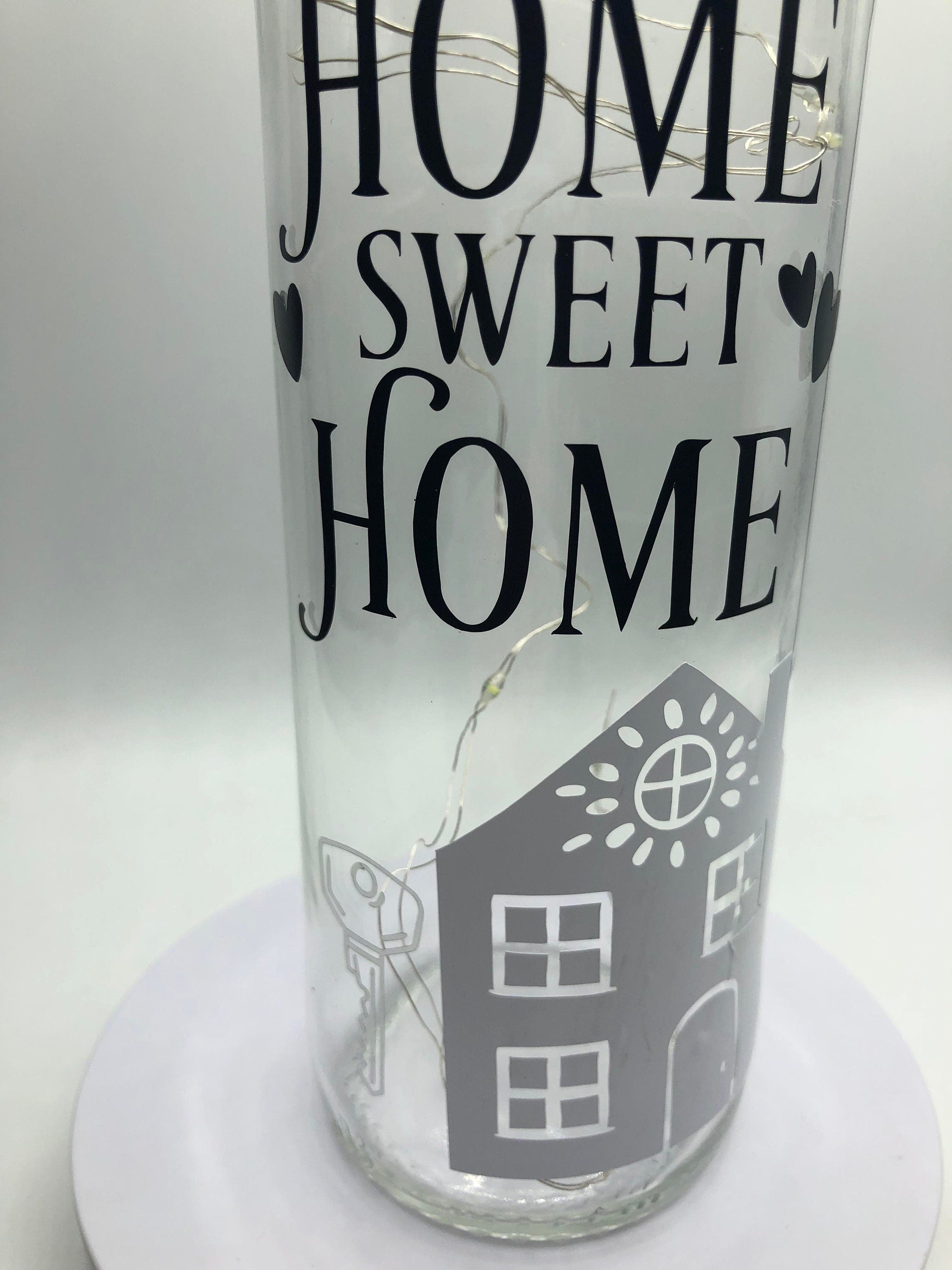 Home Sweet Home Housewarming Gift, Home Decor Gift, Light Up New Home Bottle, First Home Gift, New Home Gift, Christmas Home Gift, House