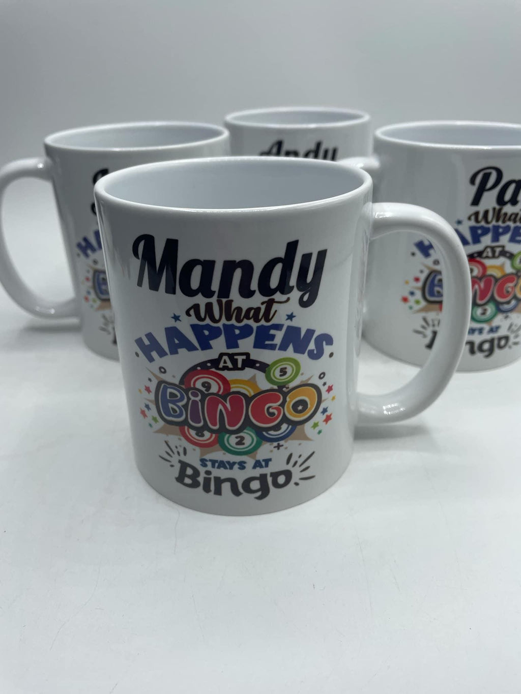 Personalised Bingo Mug / Funny Bingo Mug / What Happens at Bingo Mug / Gift for Bingo Player / Bingo / Gift for Bingo Lover / Bingo Gift