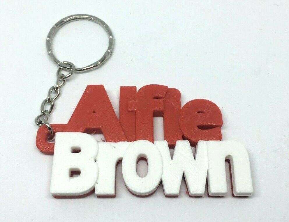 Girls Personalised School Bag Tag / Chunky Keyrings / FORENAME & SURNAME / School Leaver Gift / Teacher Gift / Under 5 pounds / Keyring Gift