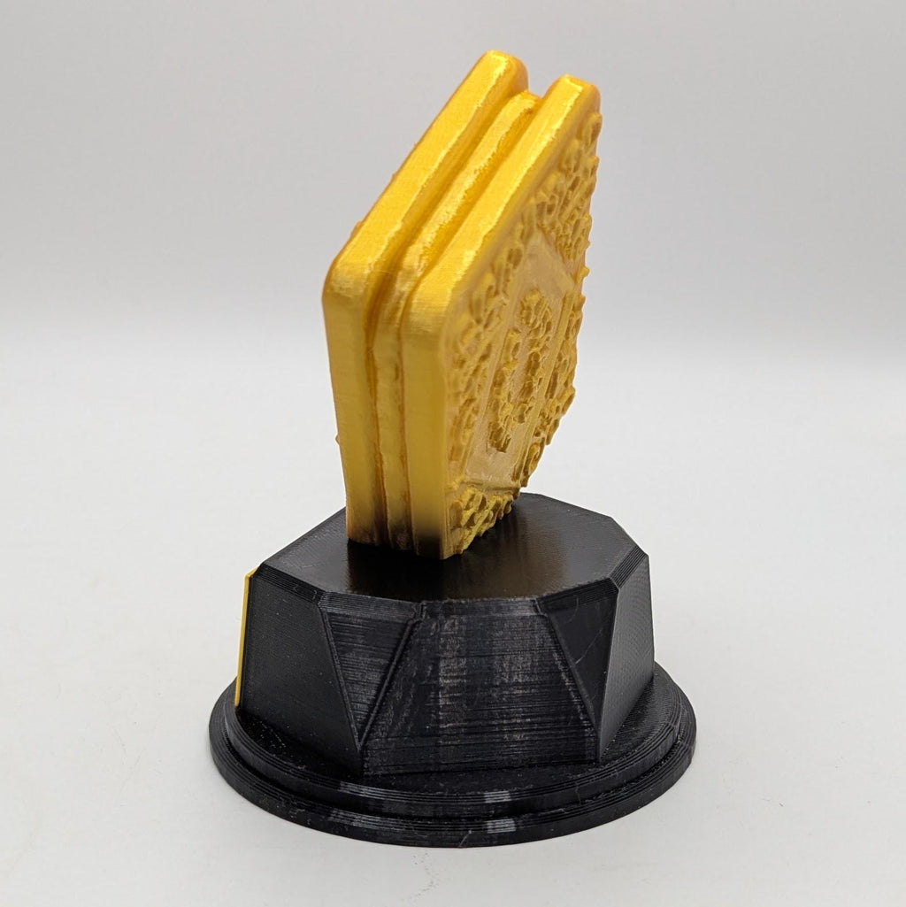 Personalised Custard Cream Trophy, Biscuit Fun Trophy, Custard Cream Lover Gift, Custard Cream Award,  Biscuit Lover Gift, Custom Trophy