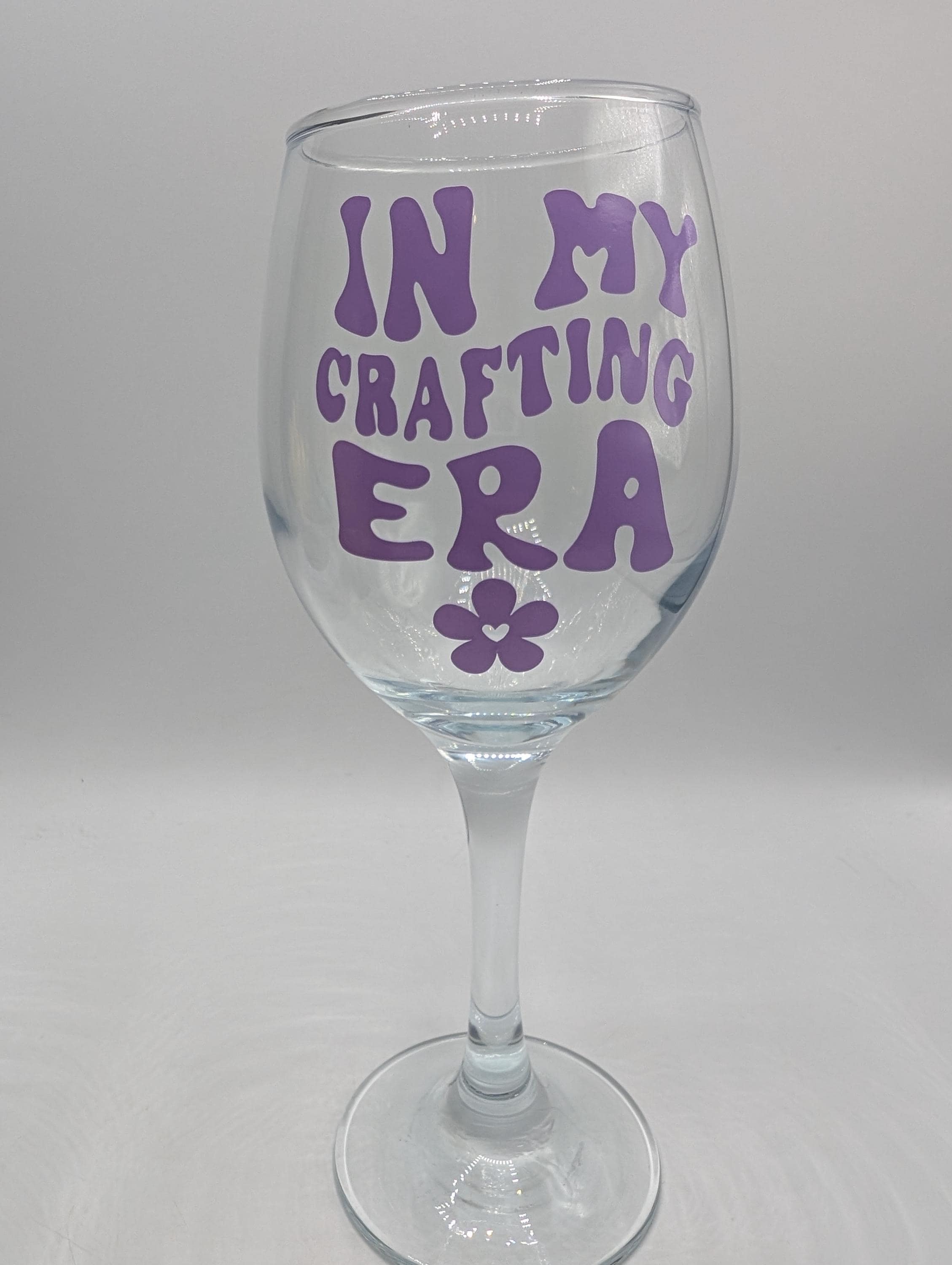 My Crafting Era Glass, Gift for Her, Crafter Present, Present For Her, Birthday Present, Beer Lover Gift, Wine Lover Gift, Gin Glass Gift