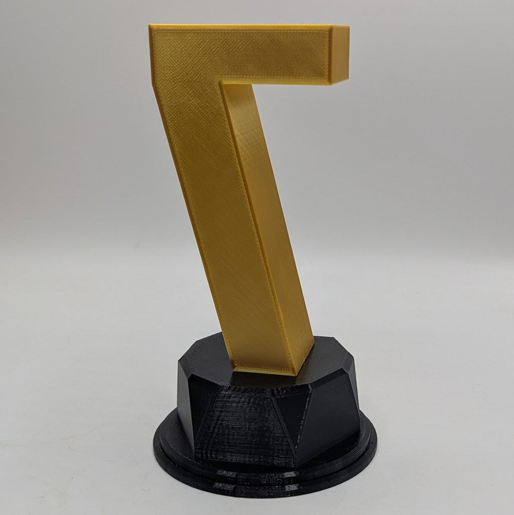 Personalised Number Trophy, Birthday Trophy Award, Custom Trophy Gift, Funny Number Award Gift, Office Trophy, 0 - 9 Number Award Trophy