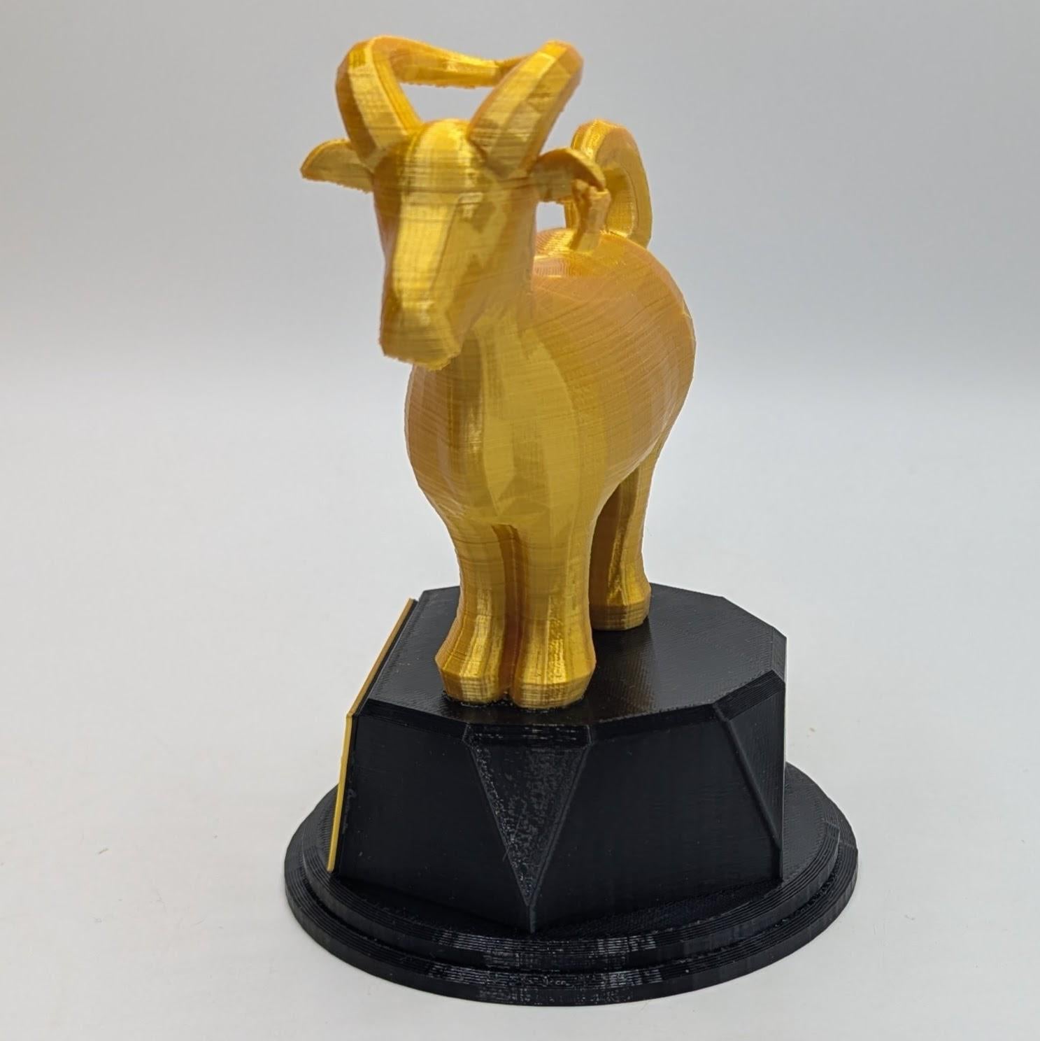 Personalised Goat Trophy, Farmer Award Trophy, Gift for Goat Lover, Custom Trophy Gift, Old Goat Award, Office Trophy, Animal Lover Trophy