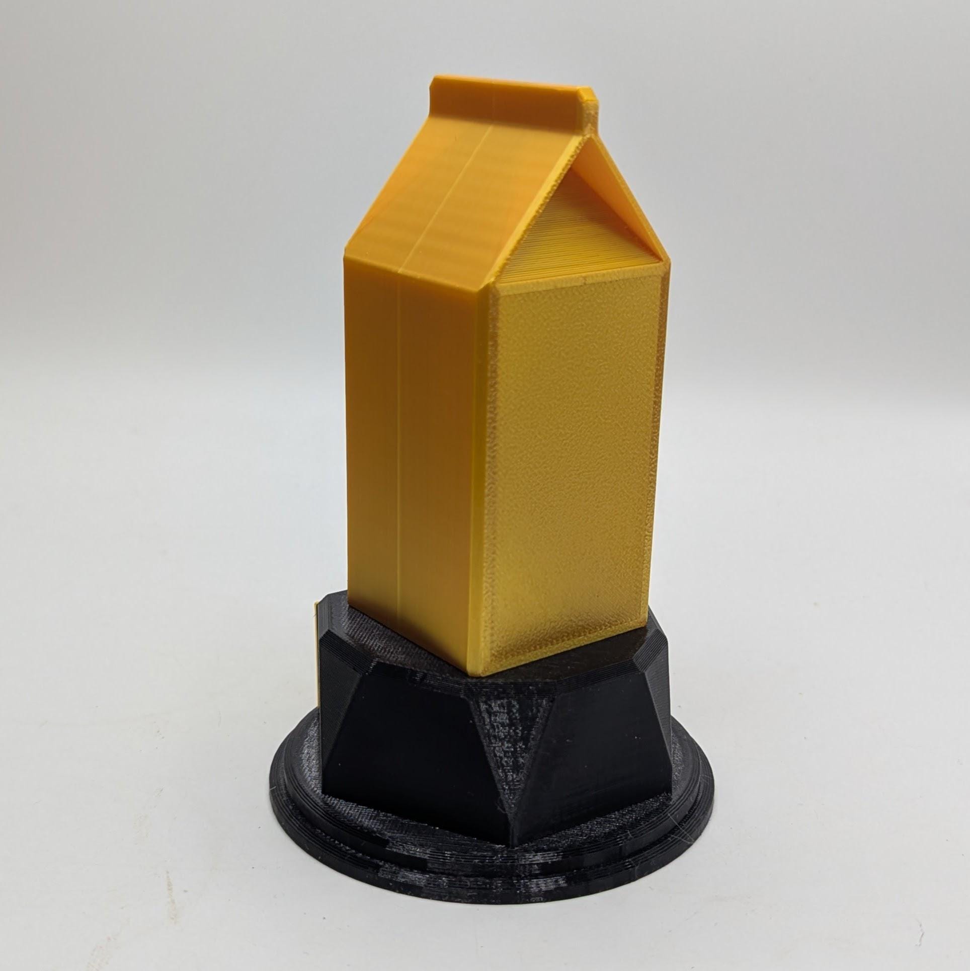 Personalised Milk Trophy, Custom Trophy Gift, Milk Lover Trophy, Milk Award Gift, Milk  Carton Gift, Milk  Lover Gift, Milk Drinker Award