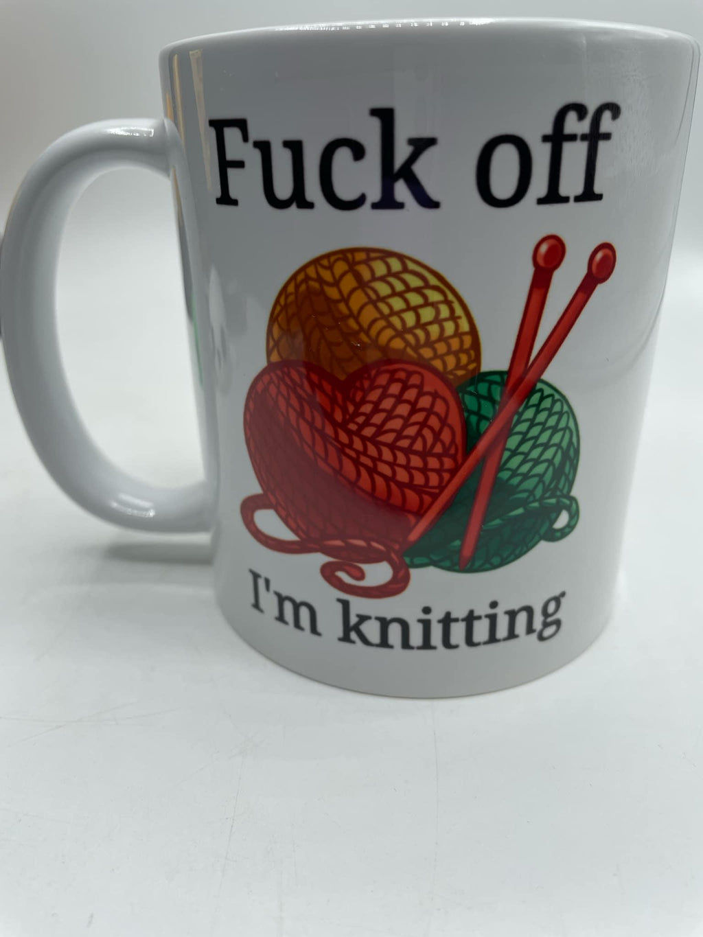 Fuck off I’m Knitting Mug / Funny Gift for Knitter / Knitter Gift / Secret Santa / Gift for Knitter / Knitter Mug Gift / Funny Knitting Gift