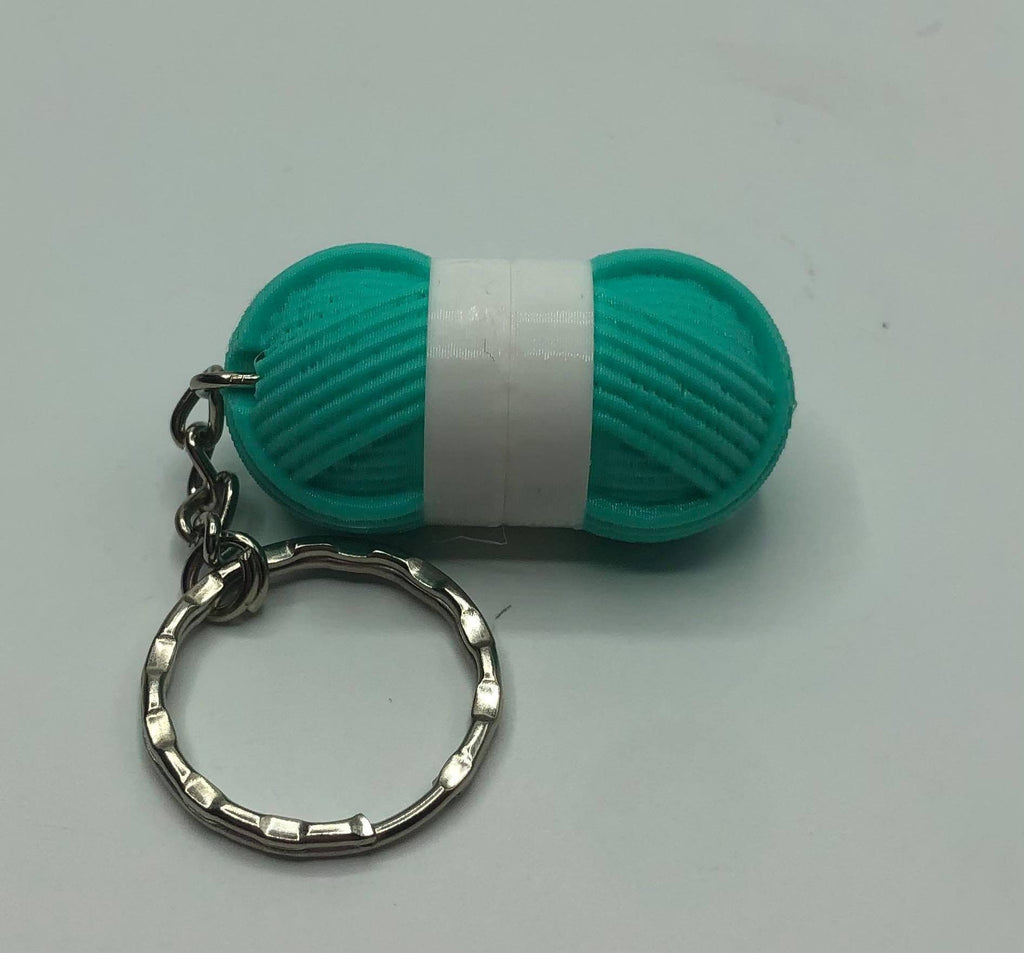 Wool Keyring, Yarn Ball Keyring, Gift for Knitter, Crochet Gift, Knitting Wool, Wool Shaped Gift, Yarn Shaped Gift, Crochet Queen, Knitting
