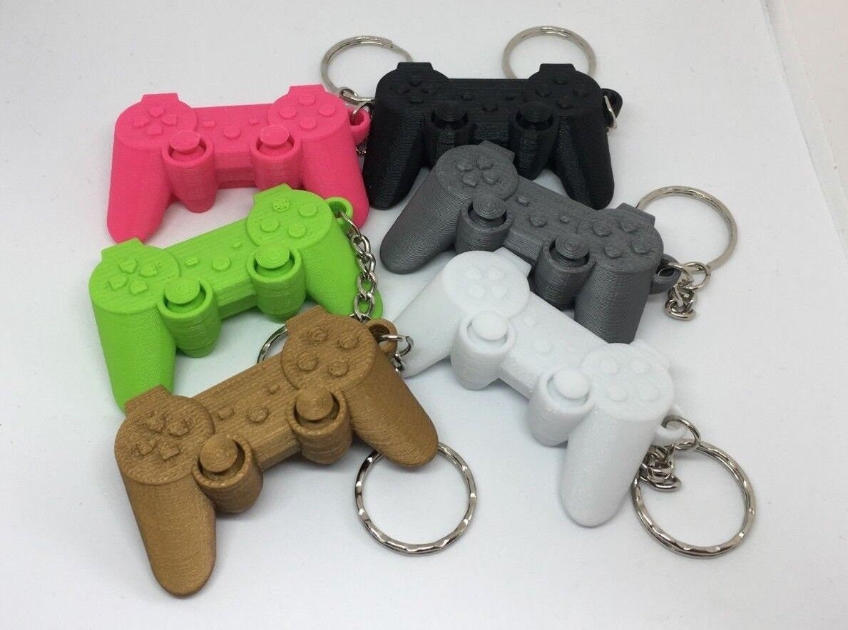 Playstation Controller Keyring / Video Game Controller Keyring / Bag Tag for Gamer / Gift for Gamer or Geeks / Gaming Gift / Gamer Stocking